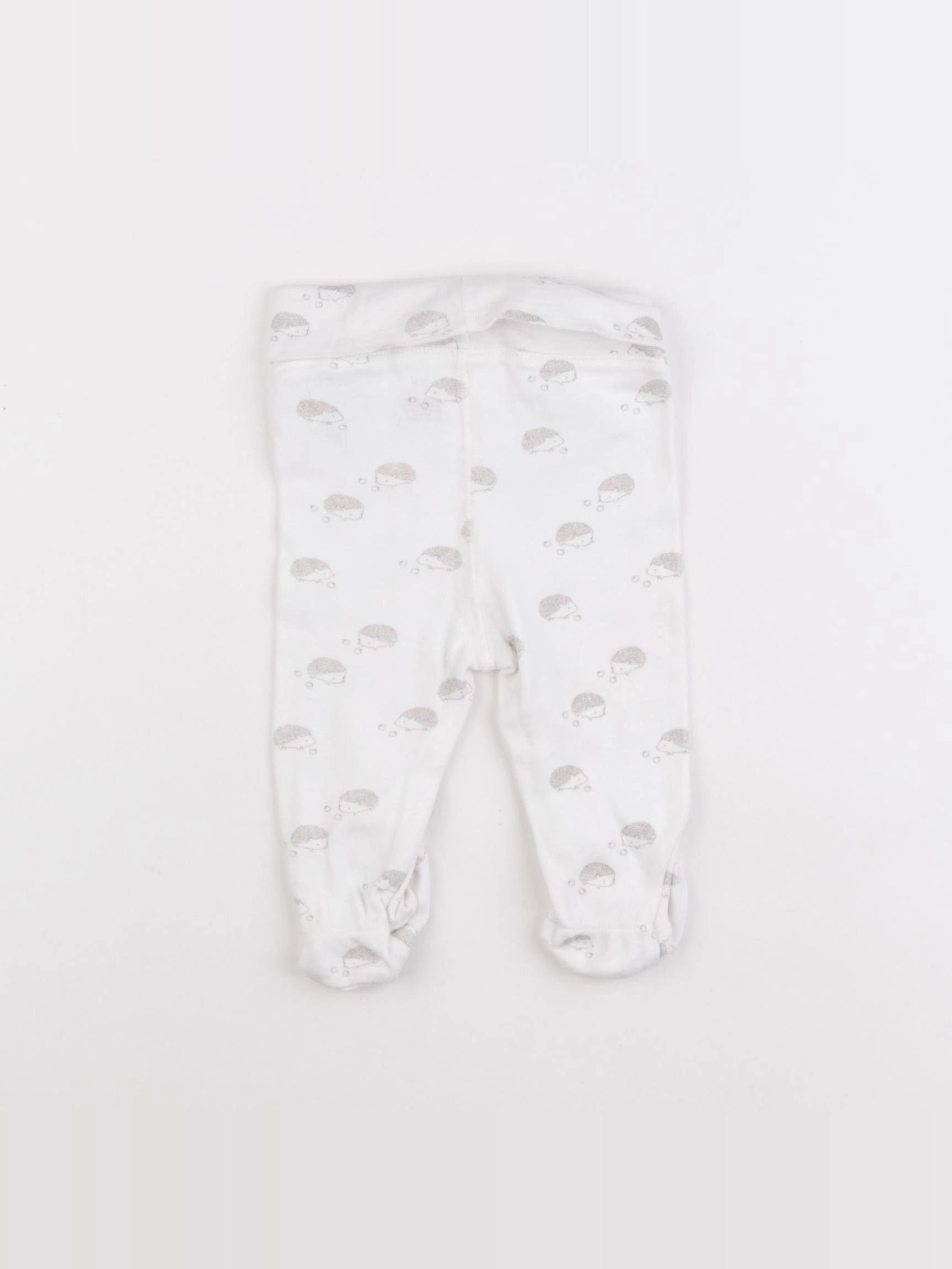 H&M - legging blanc - 2/4 mois