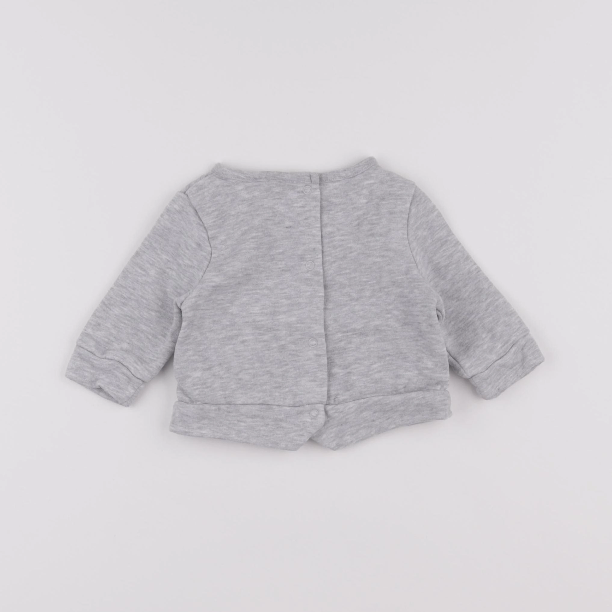 Vertbaudet - sweat gris - 3 mois