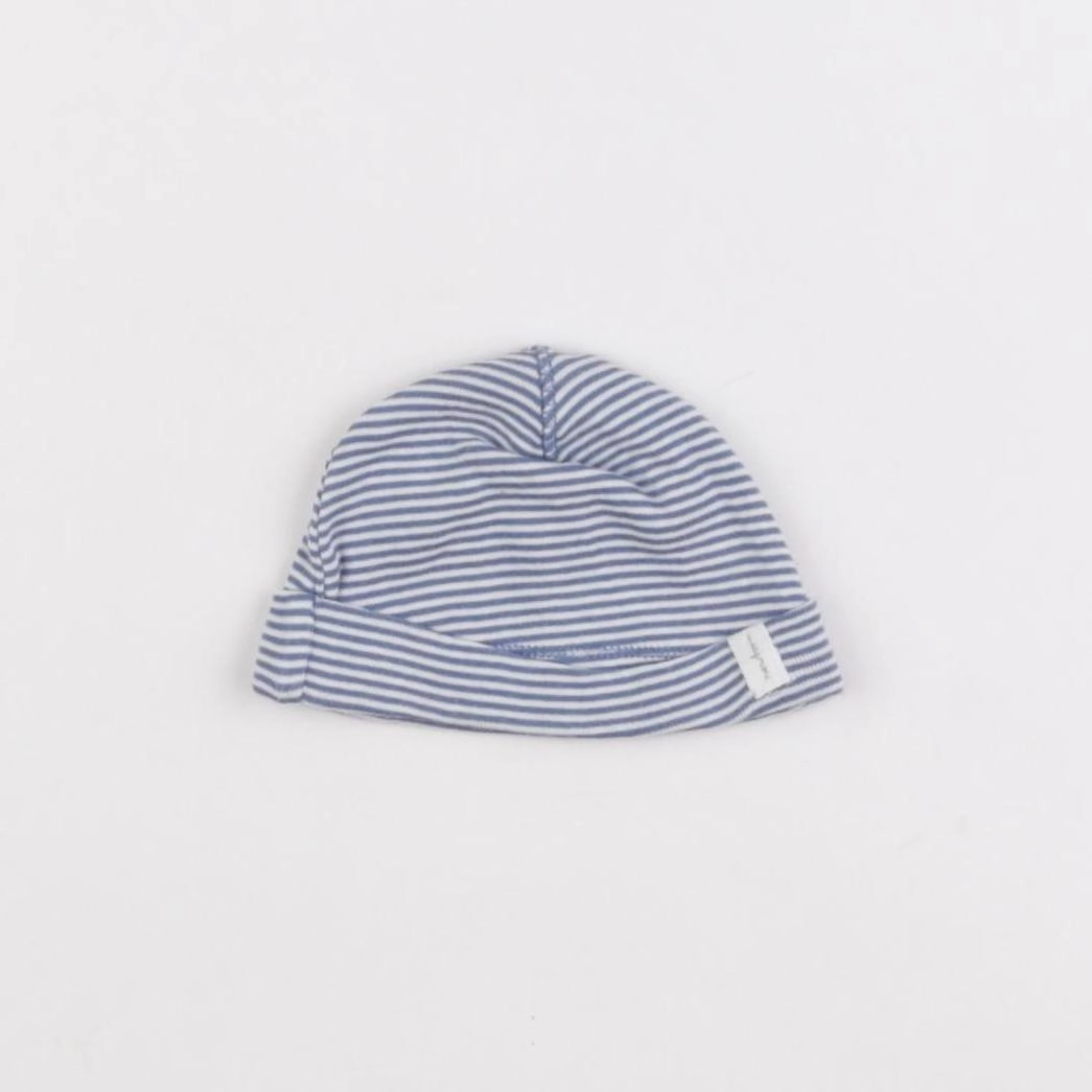 H&M - bonnet de naissance bleu - 0 mois