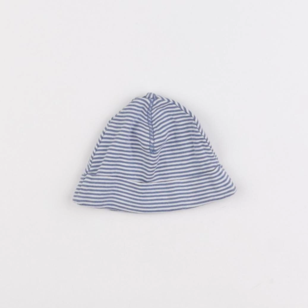H&M - bonnet de naissance bleu - 0 mois
