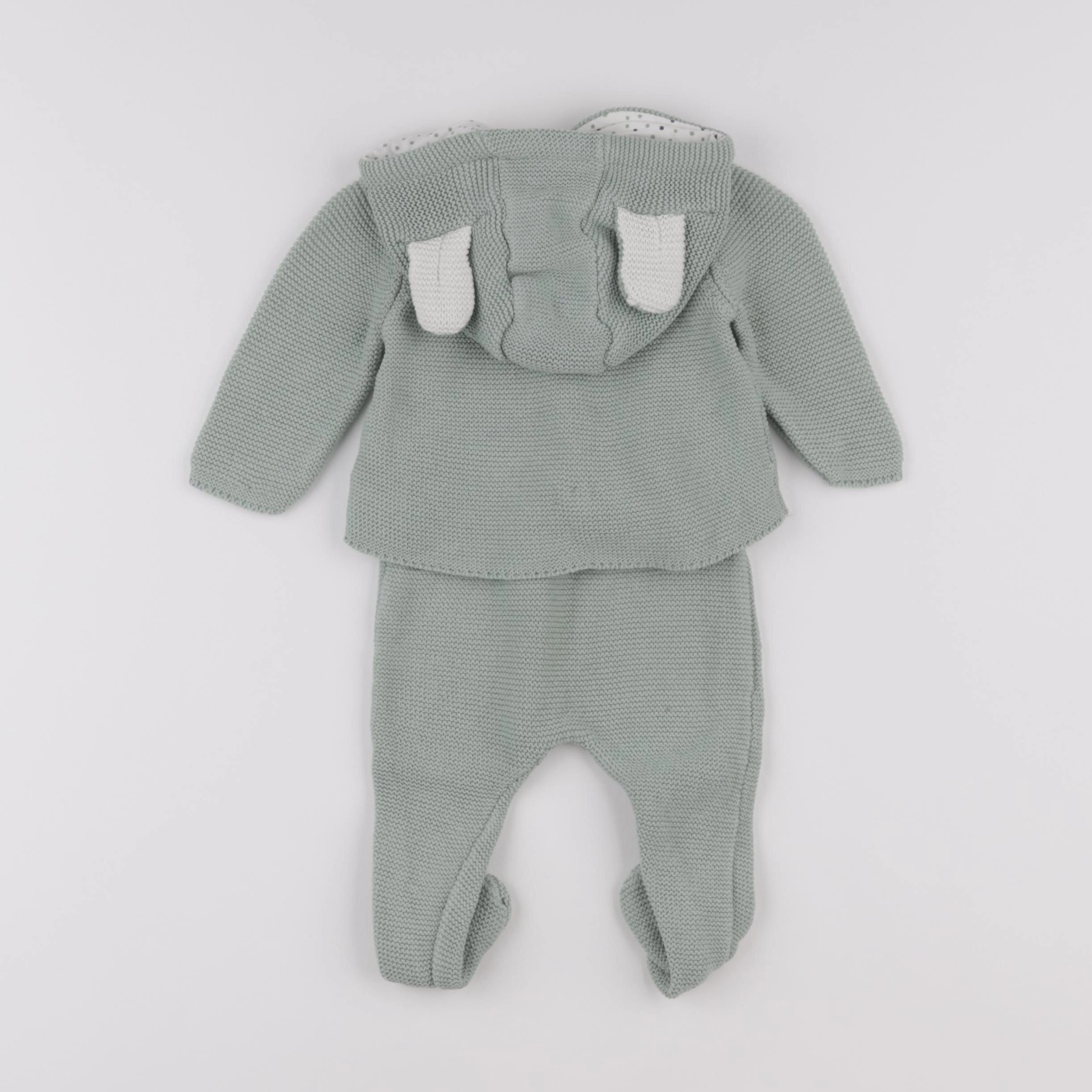 Vertbaudet - ensemble vert - 3 mois