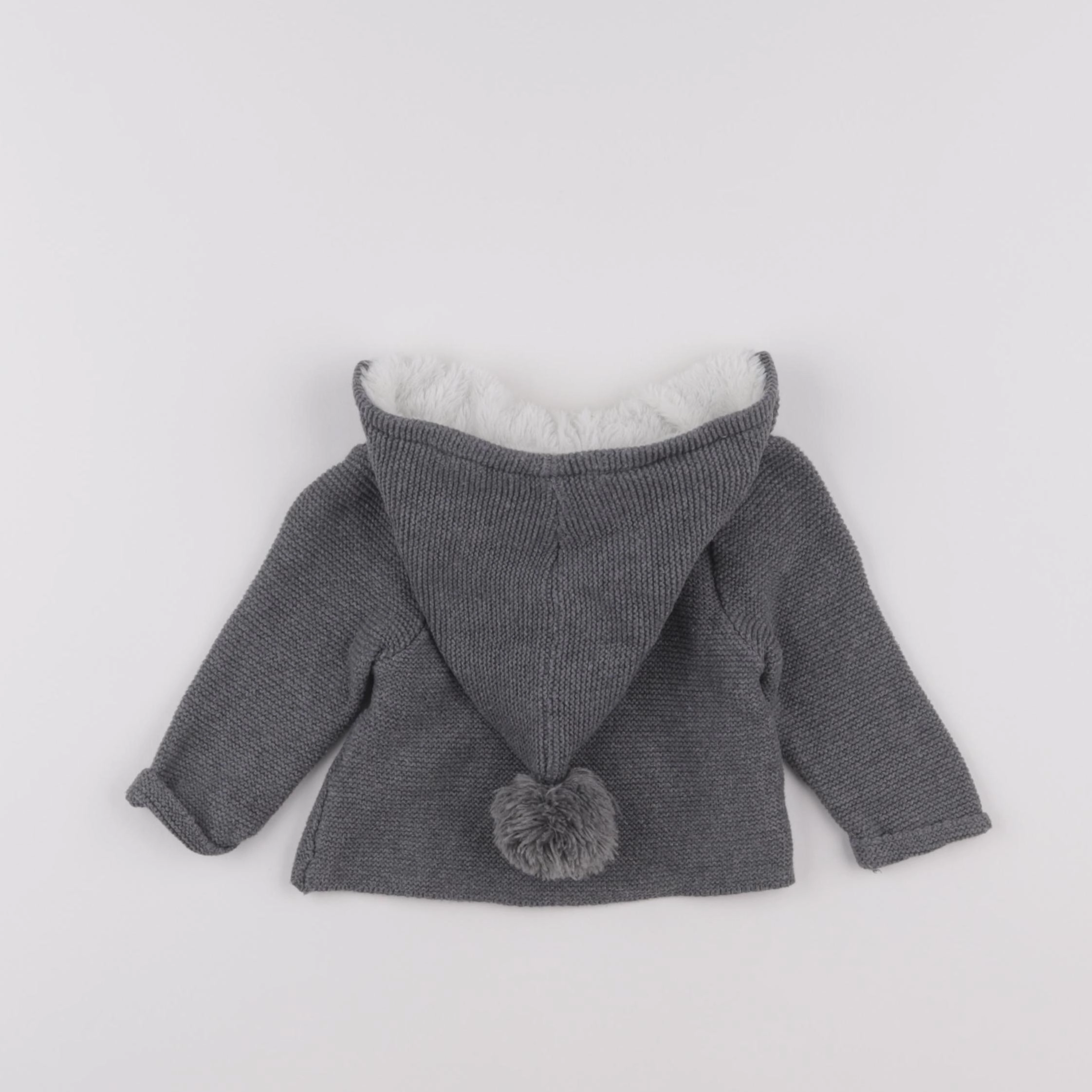 Vertbaudet - gilet gris - 3 mois
