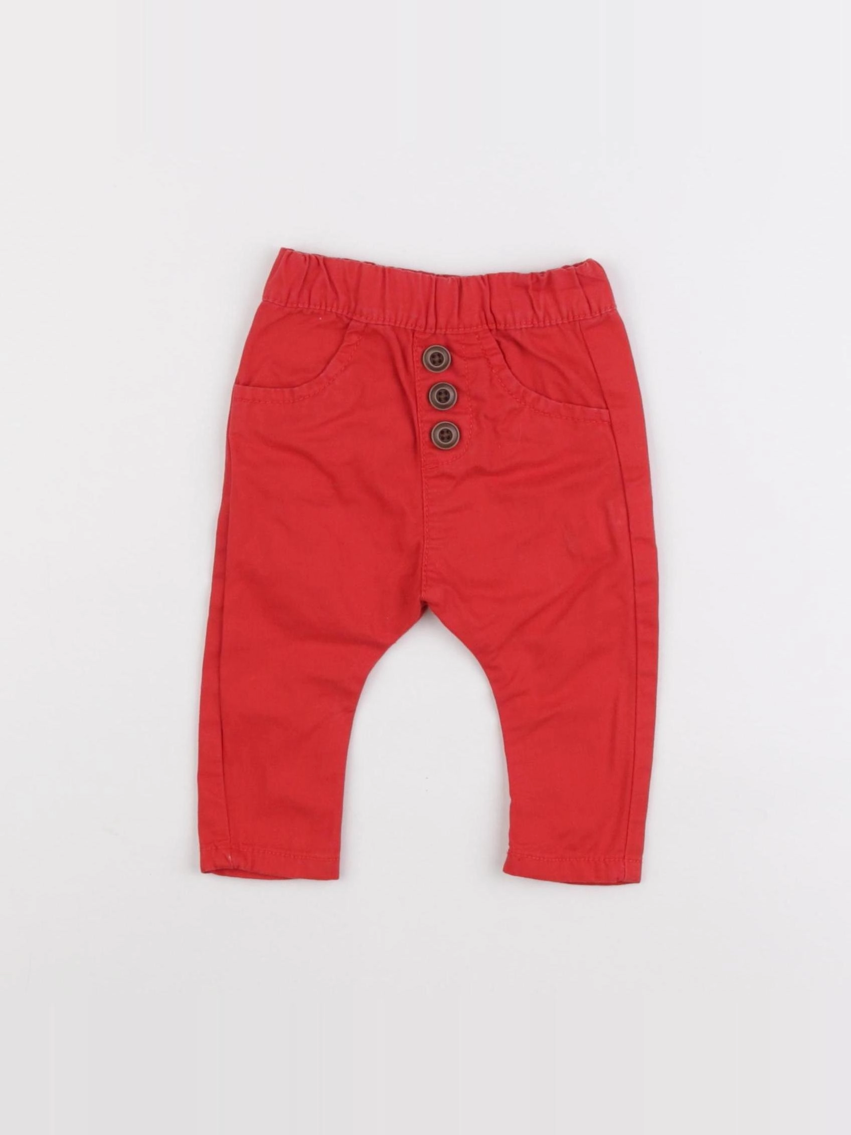 Tape à l'oeil - pantalon rouge - 3 mois