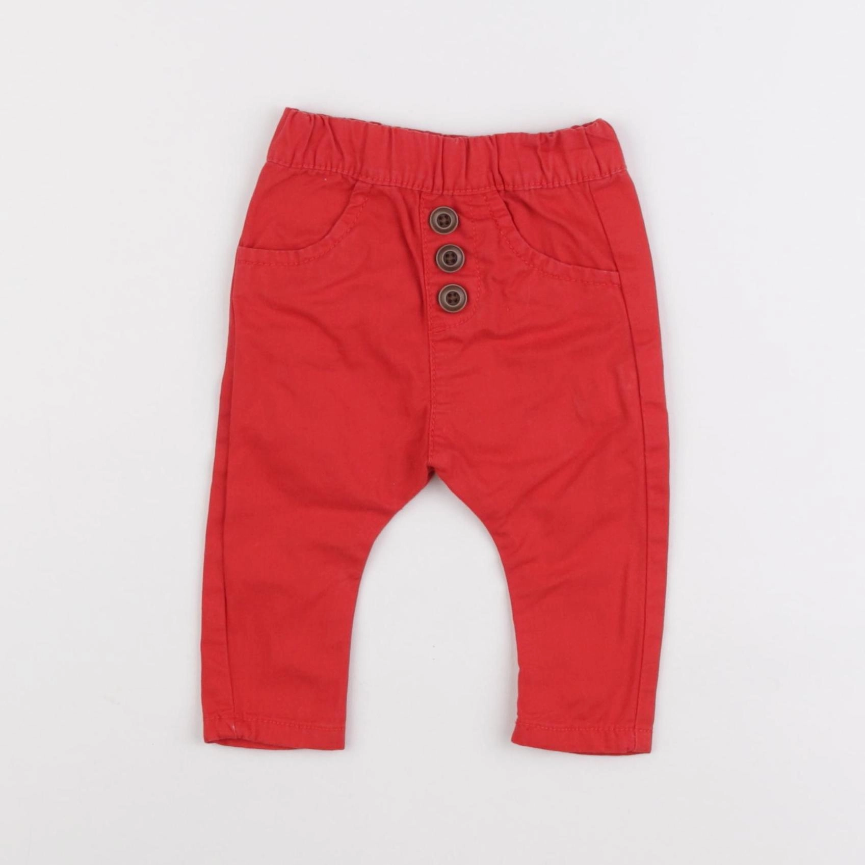 Tape à l'oeil - pantalon rouge - 3 mois