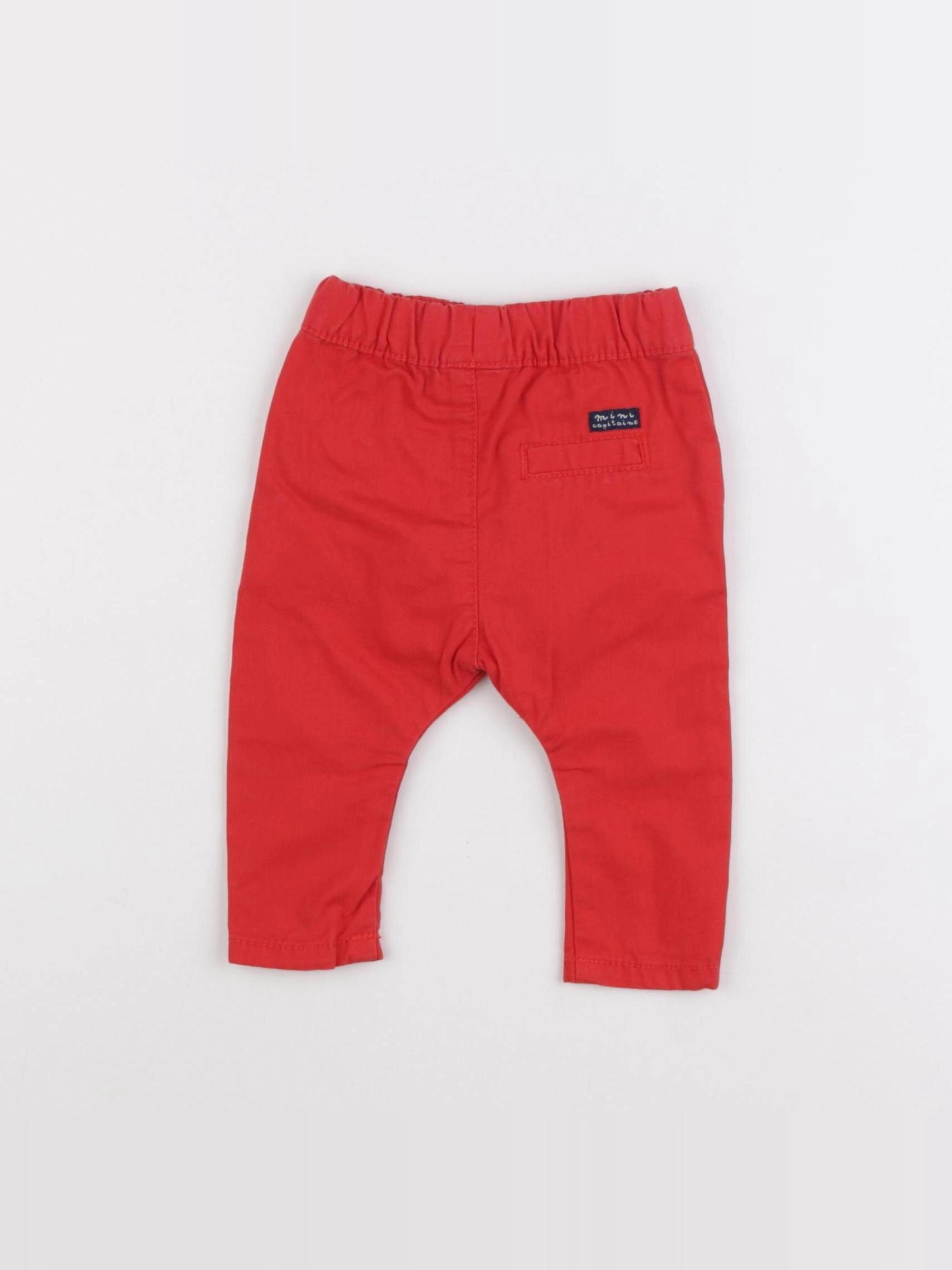 Tape à l'oeil - pantalon rouge - 3 mois
