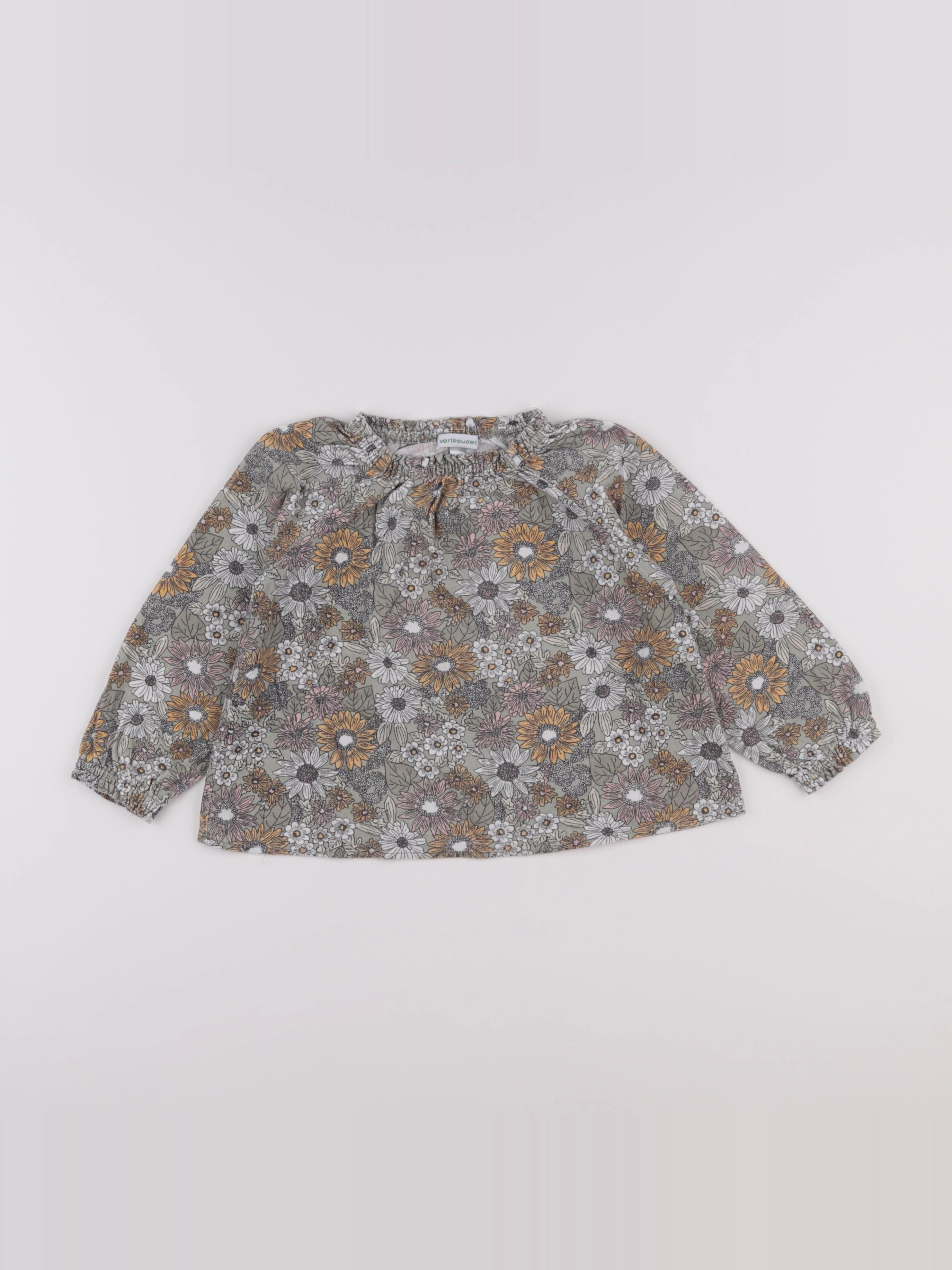 Vertbaudet - blouse vert - 4 ans