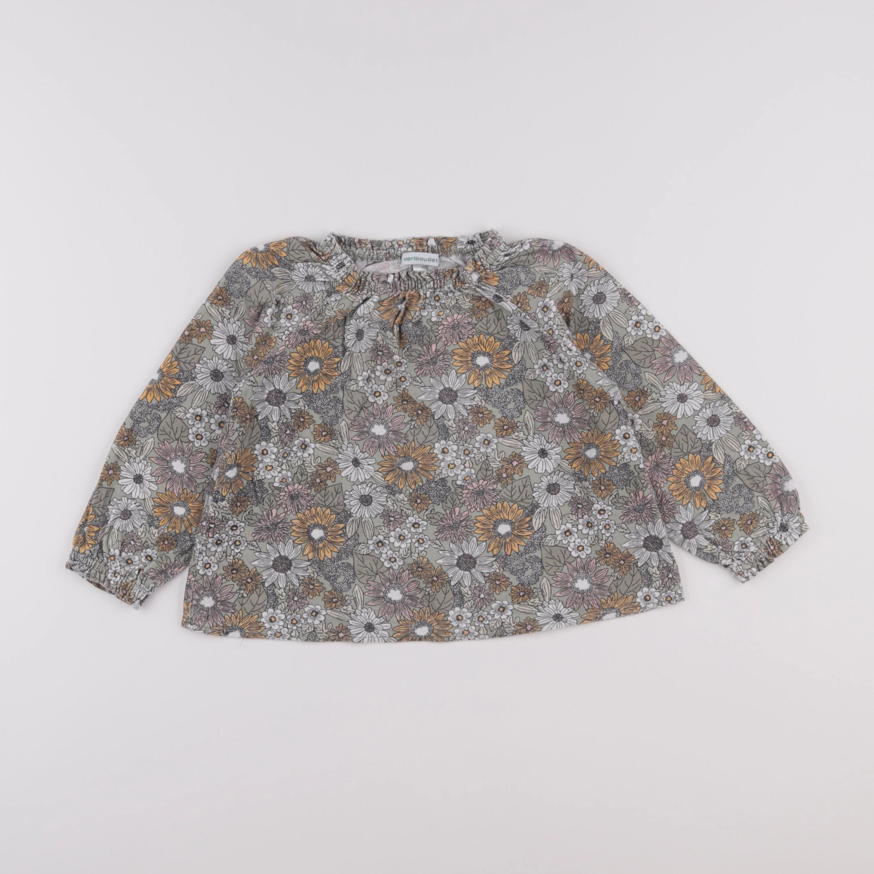 Vertbaudet - blouse vert - 4 ans