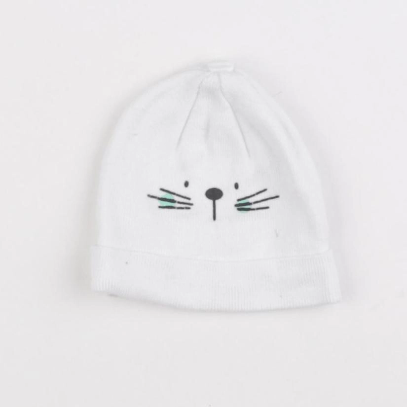 Vertbaudet - bonnet de naissance blanc - 0/1 mois