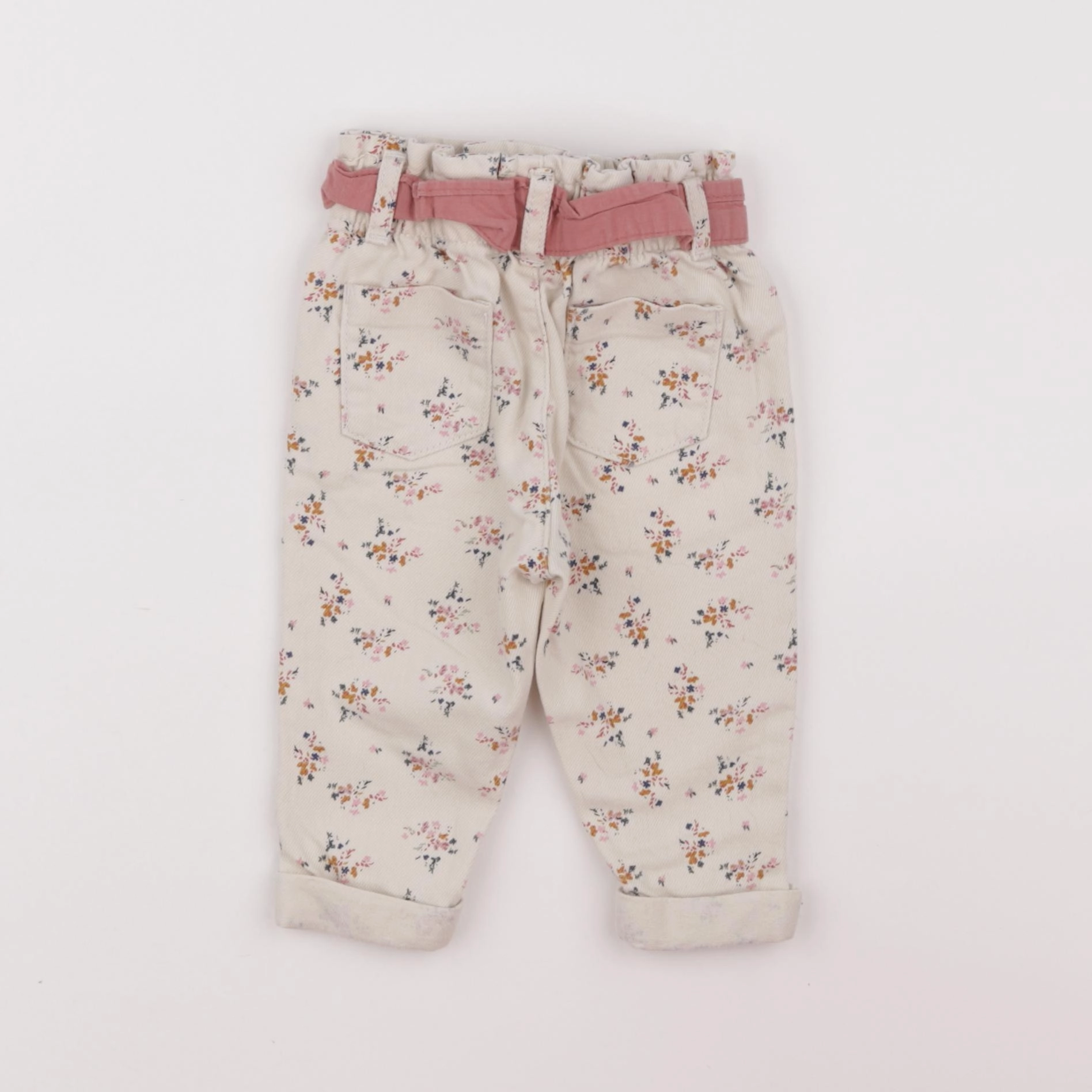 Vertbaudet - pantalon beige - 9 mois
