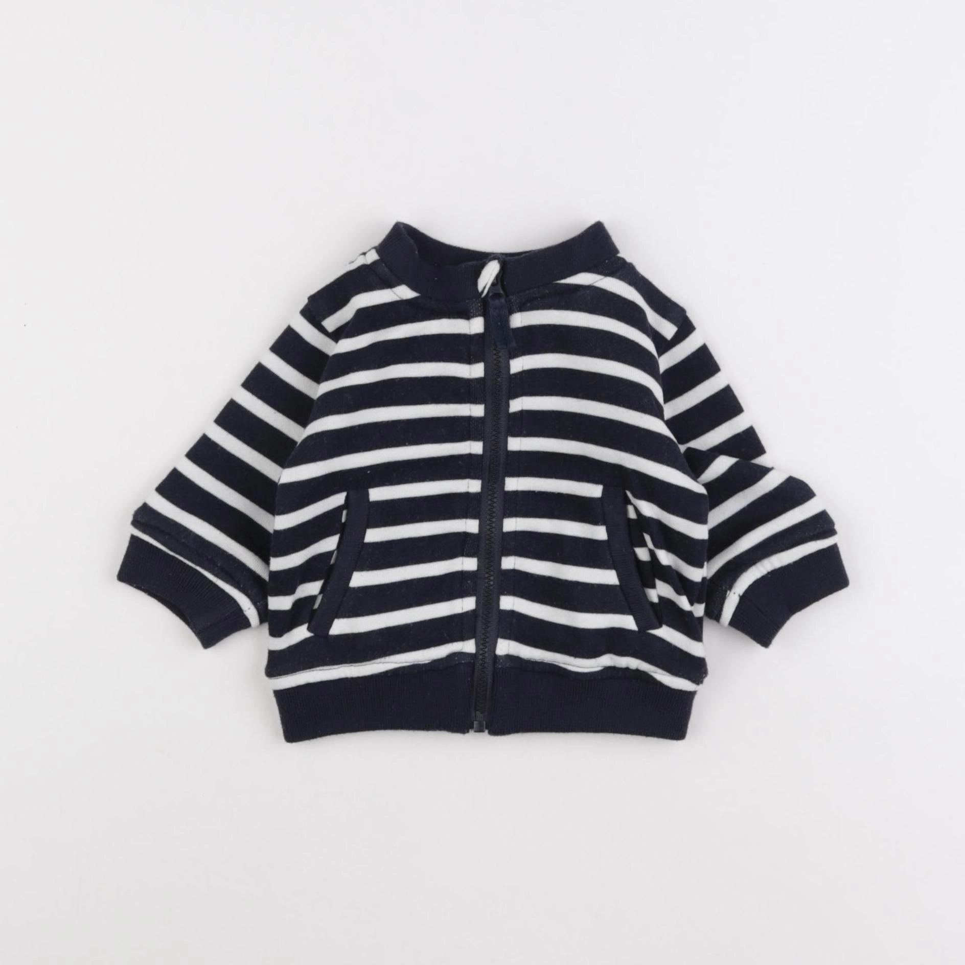 Vertbaudet - sweat bleu - 3 mois