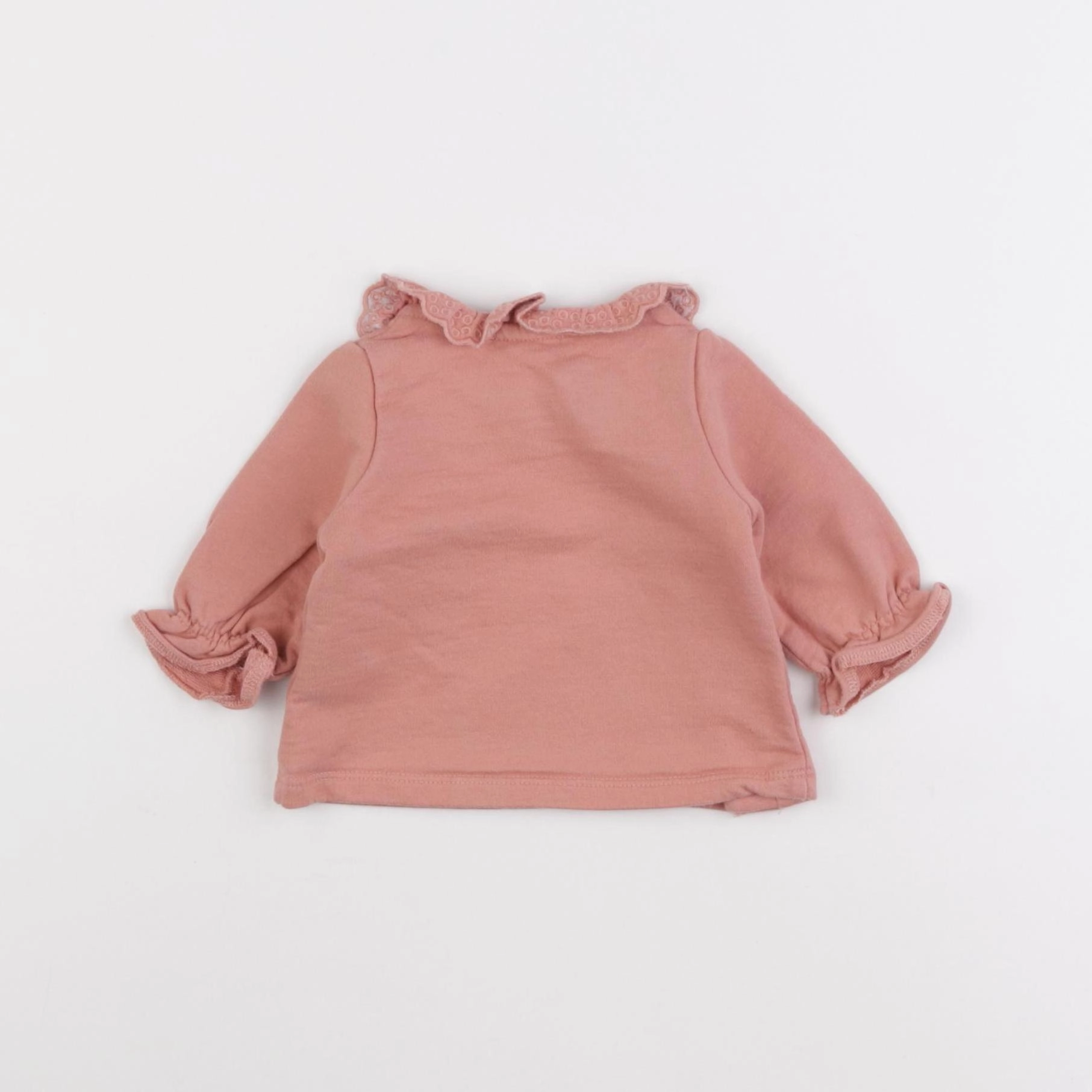 Vertbaudet - sweat rose - 1 mois