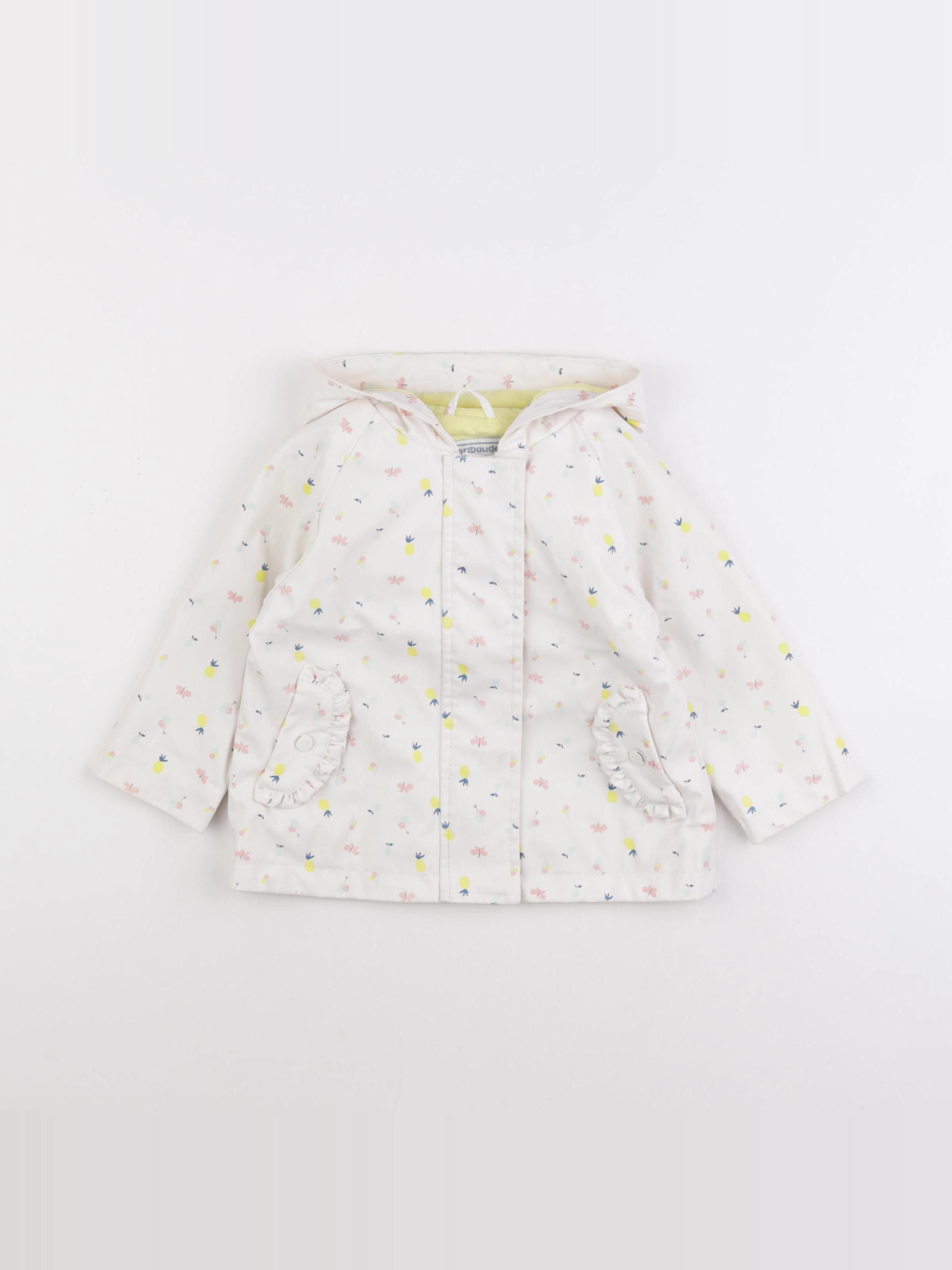 Vertbaudet - imperméable blanc - 18 mois