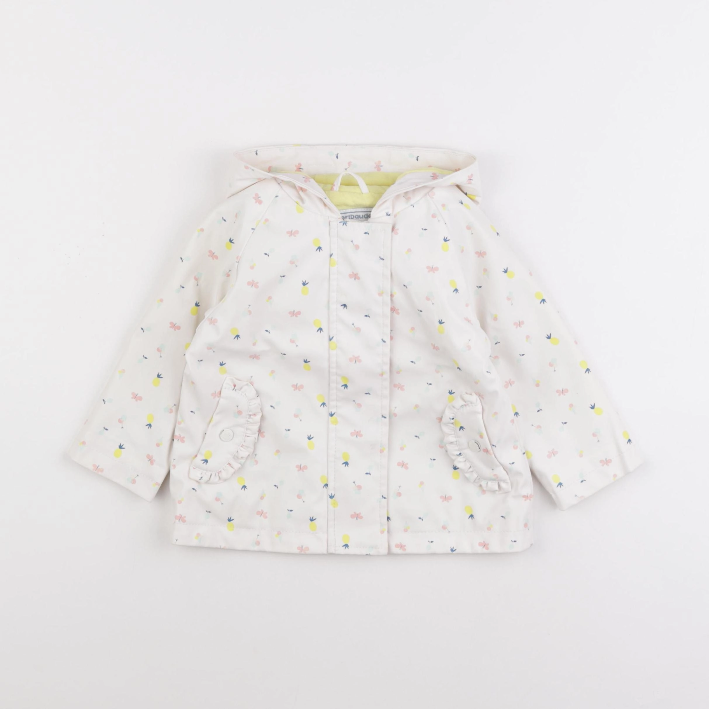 Vertbaudet - imperméable blanc - 18 mois