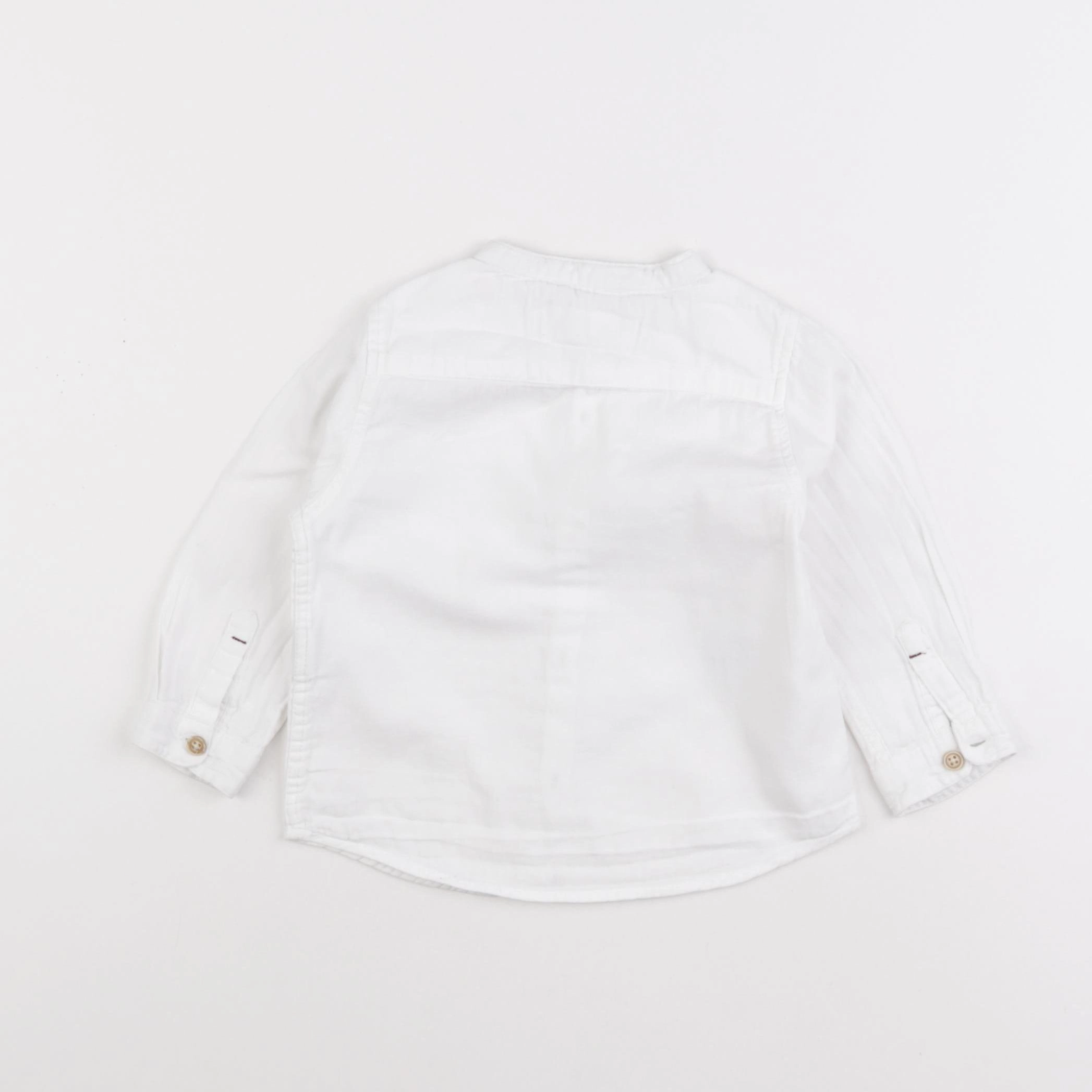 Zara - chemise blanc - 12/18 mois