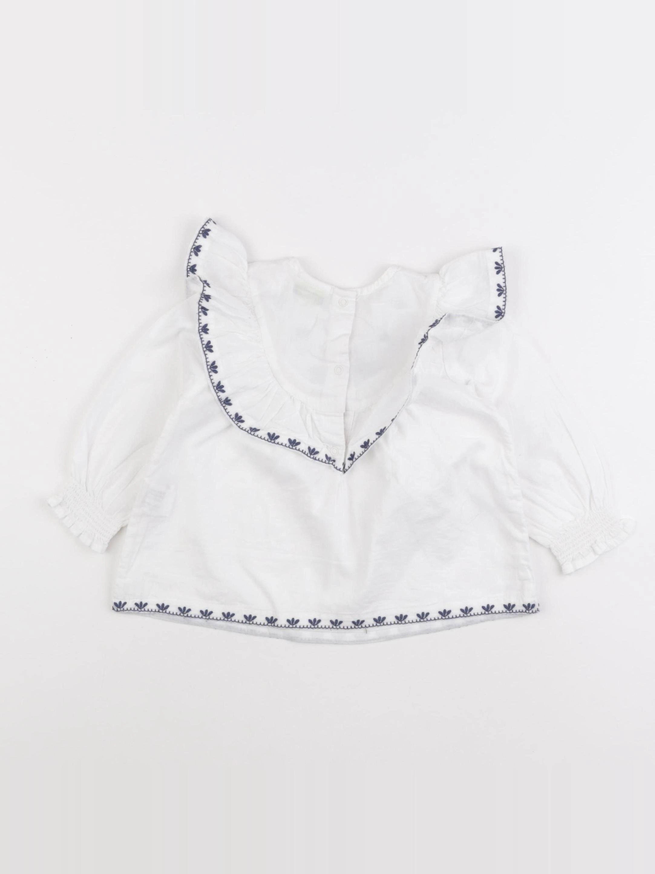 Tape à l'oeil - blouse blanc - 18 mois