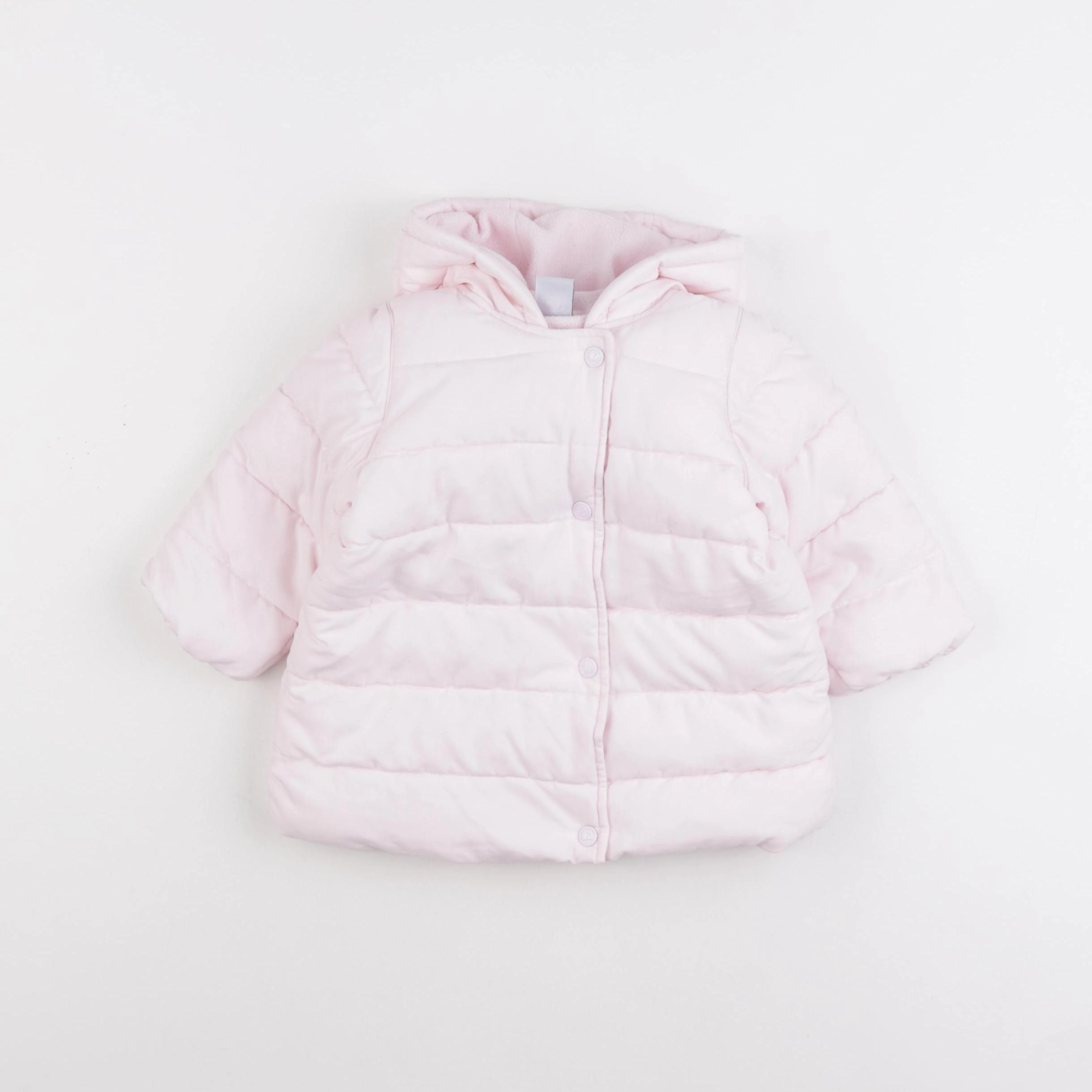 Petit Bateau - doudoune rose - 12 mois