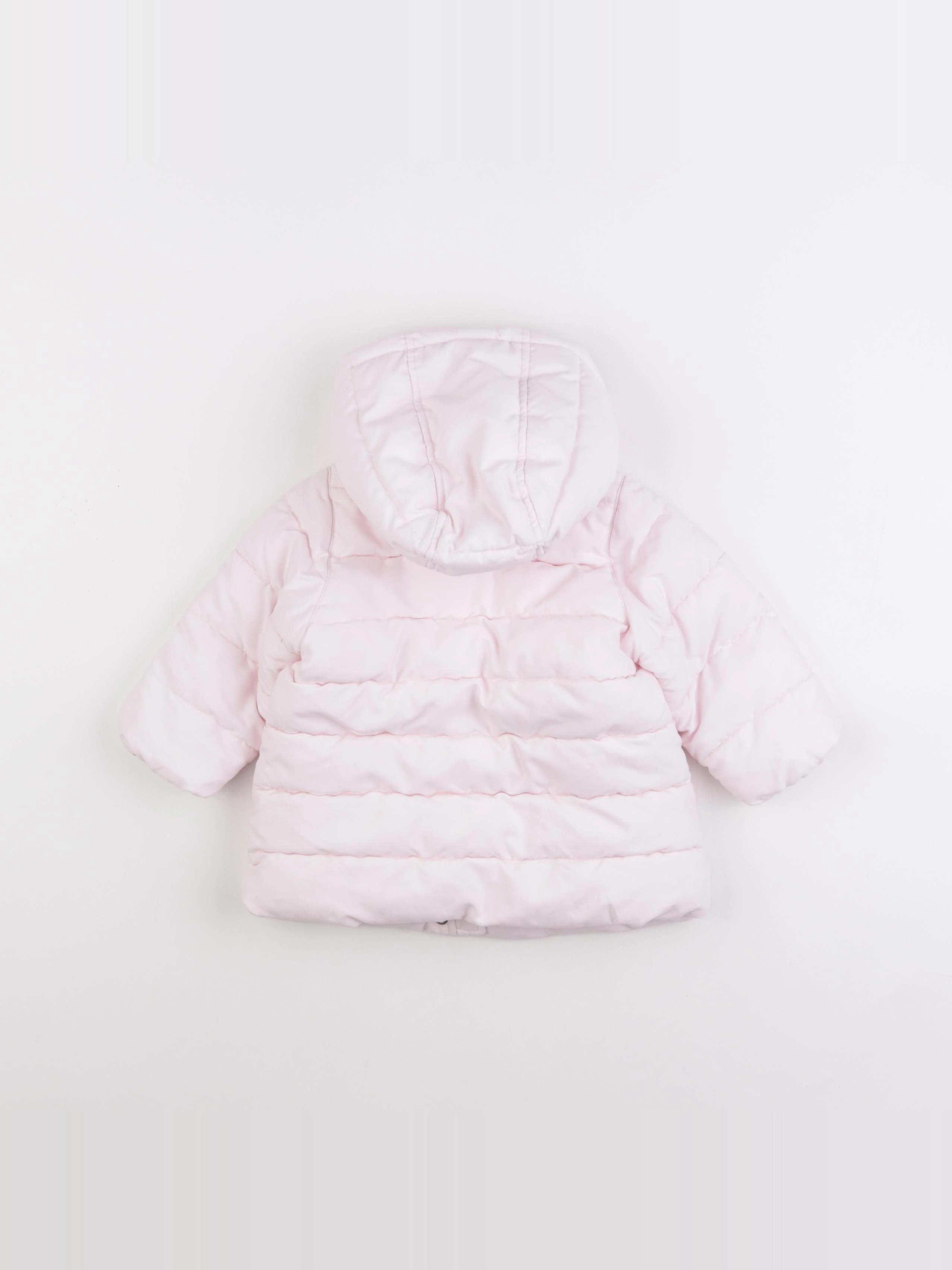 Petit Bateau - doudoune rose - 12 mois