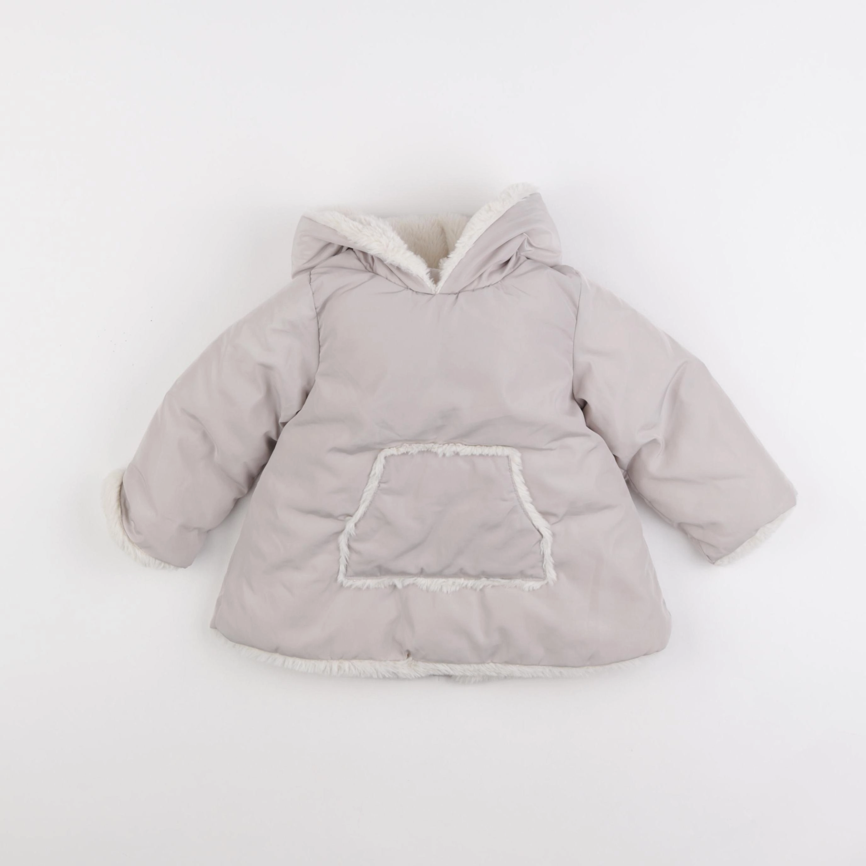 Zara - manteau gris - 12/18 mois