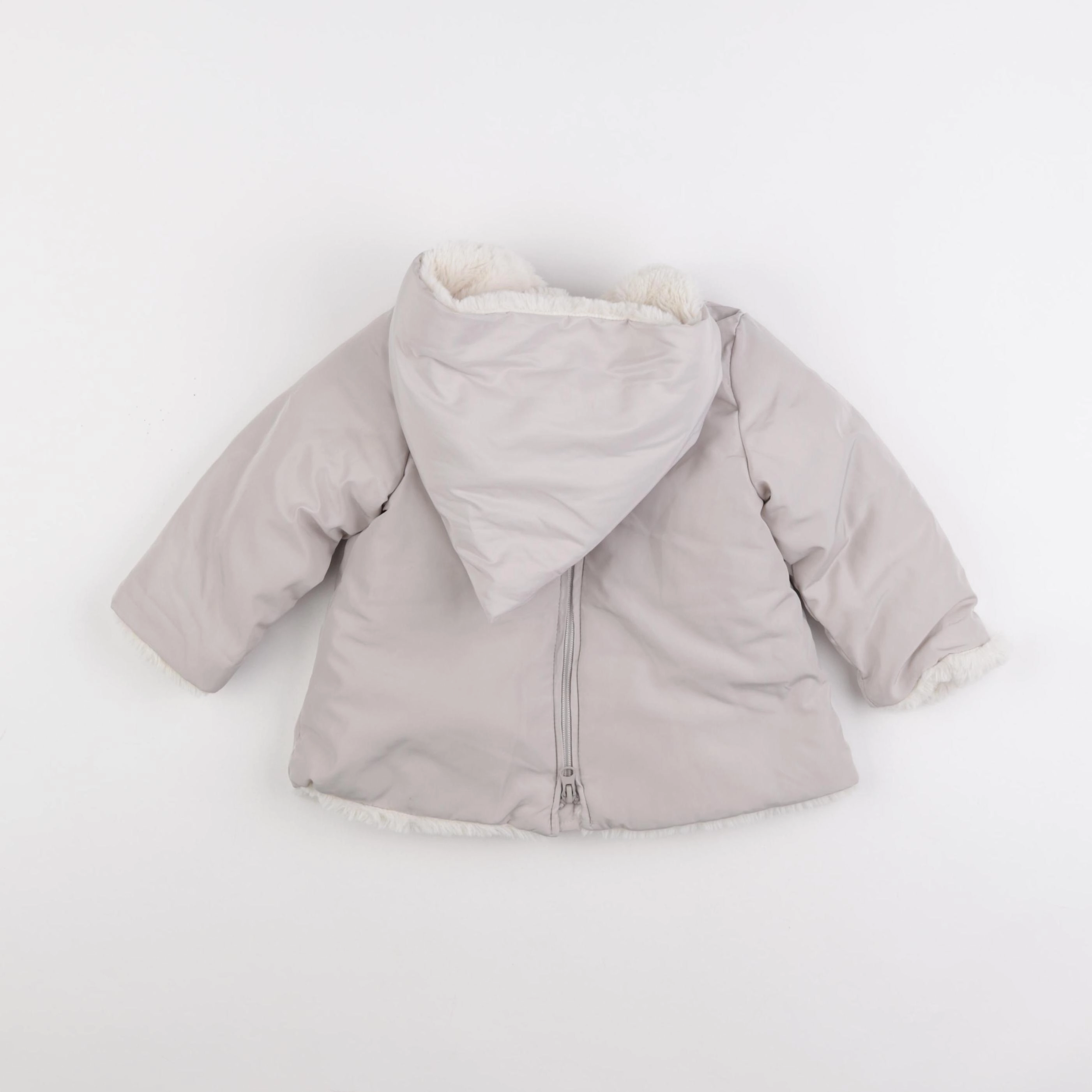 Zara - manteau gris - 12/18 mois