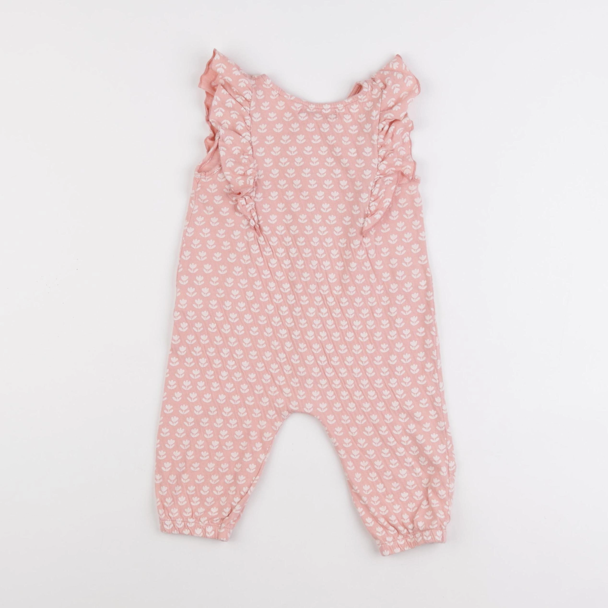 Zara - combinaison rose - 6/9 mois