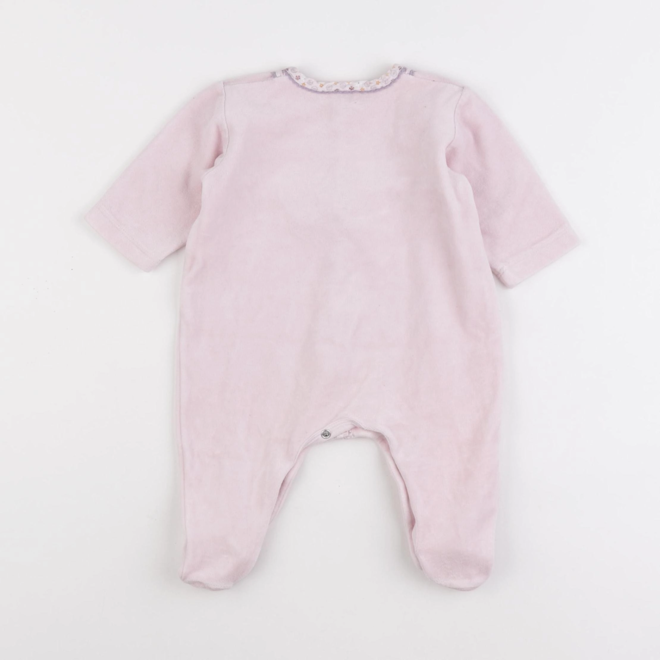 Petit Bateau - pyjama coton rose - 6 mois