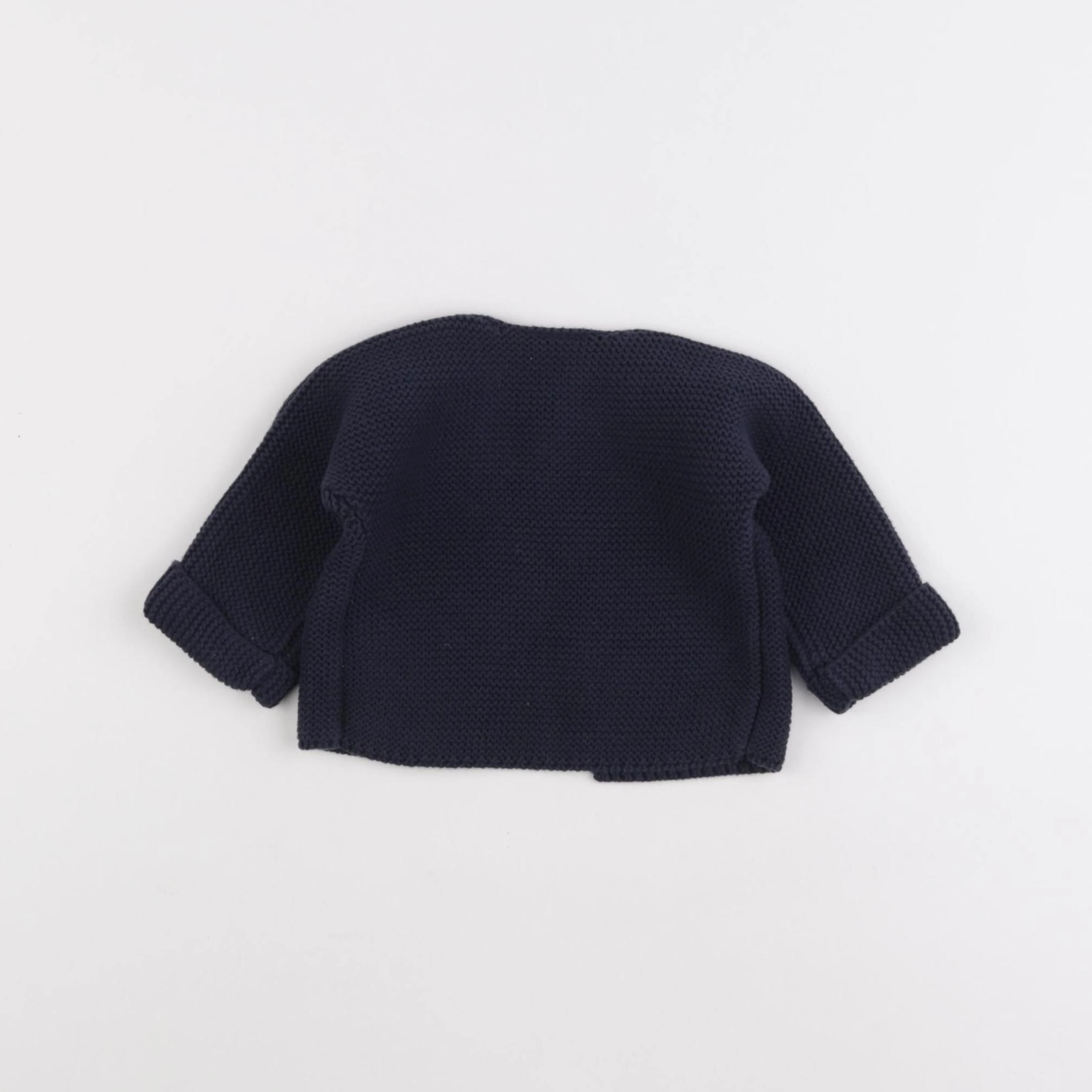 Petit Bateau - gilet bleu - 6 mois