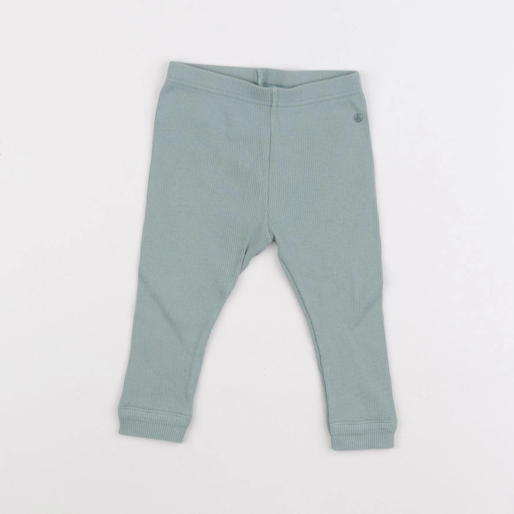 Petit Bateau - legging bleu - 12 mois