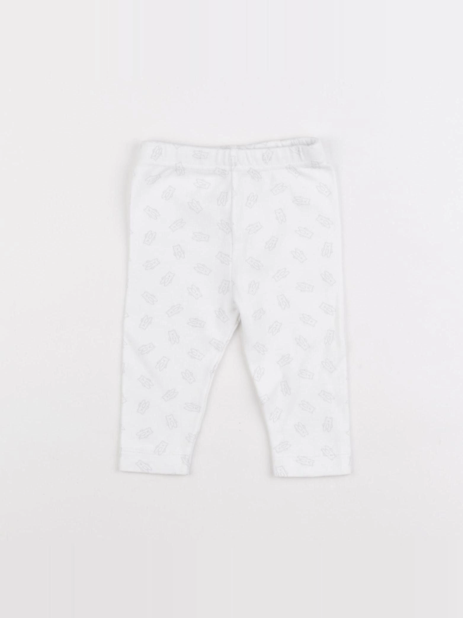 Boutchou - legging blanc - 3 mois