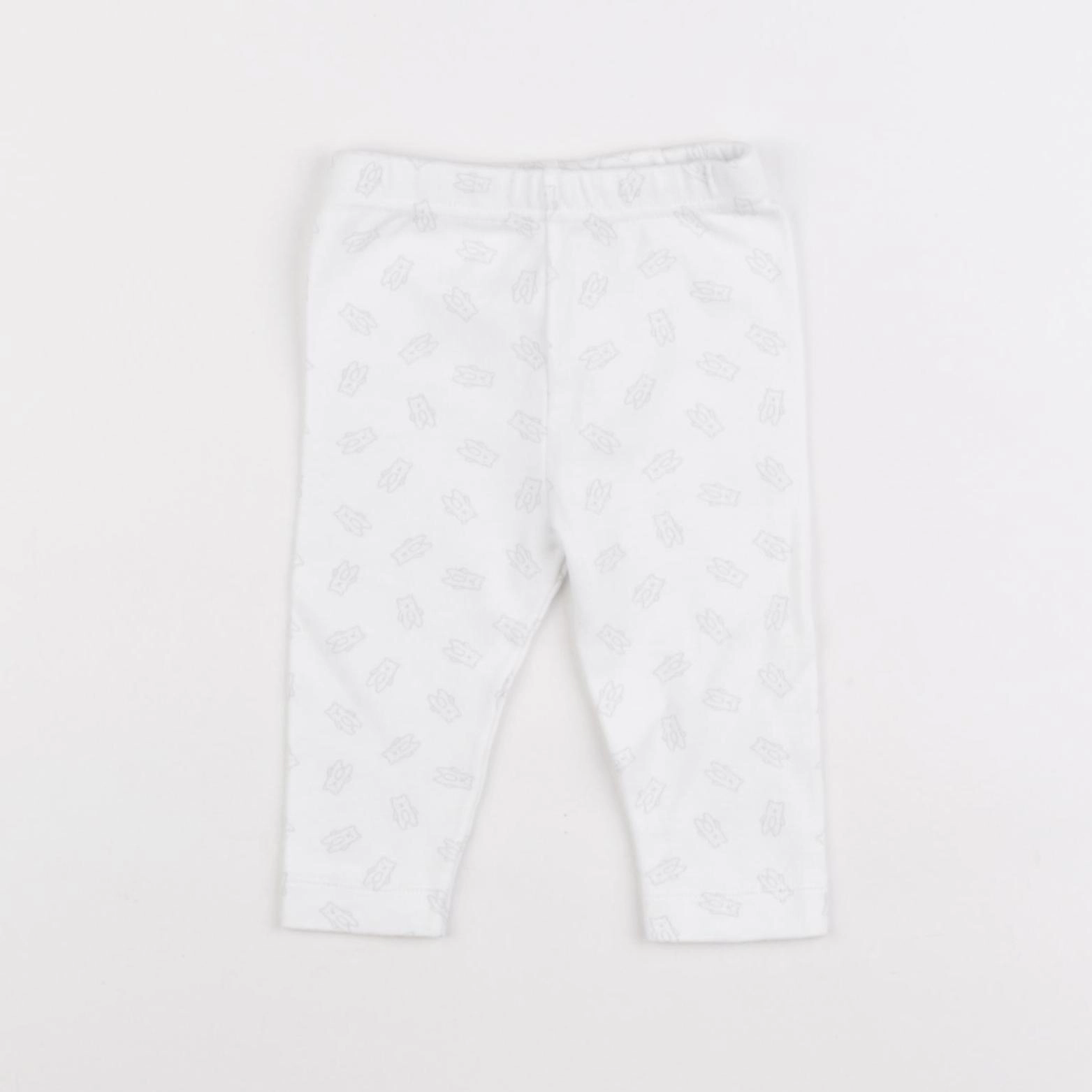 Boutchou - legging blanc - 3 mois