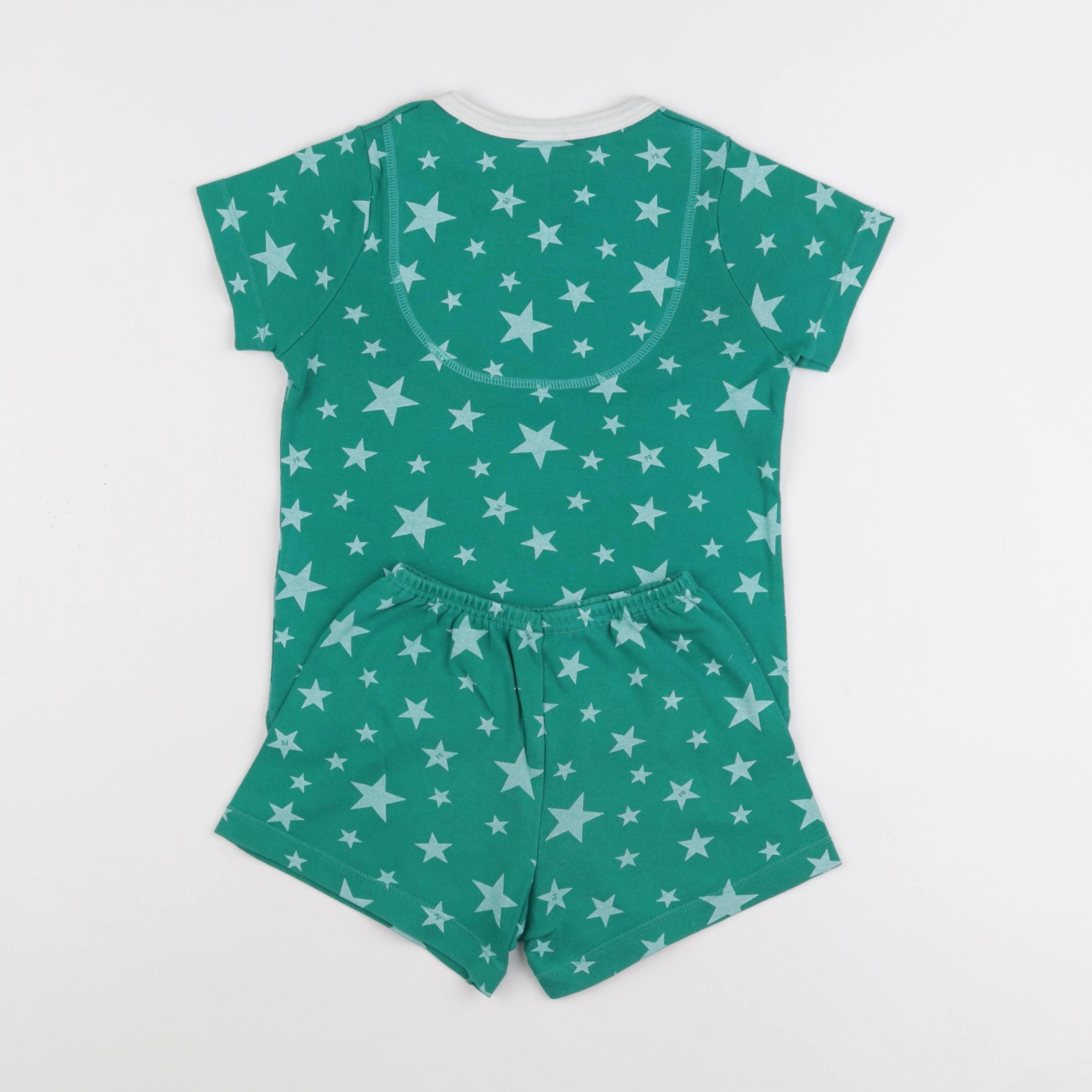 Petit Bateau - pyjama coton vert - 4 ans