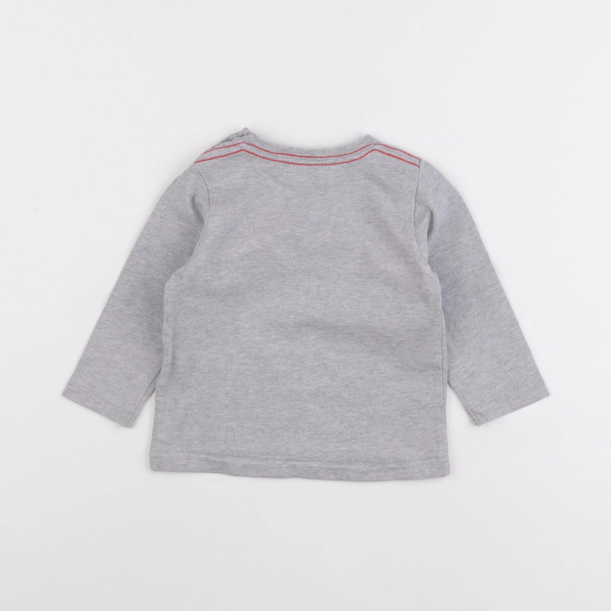 Cyrillus - tee-shirt gris - 12 mois