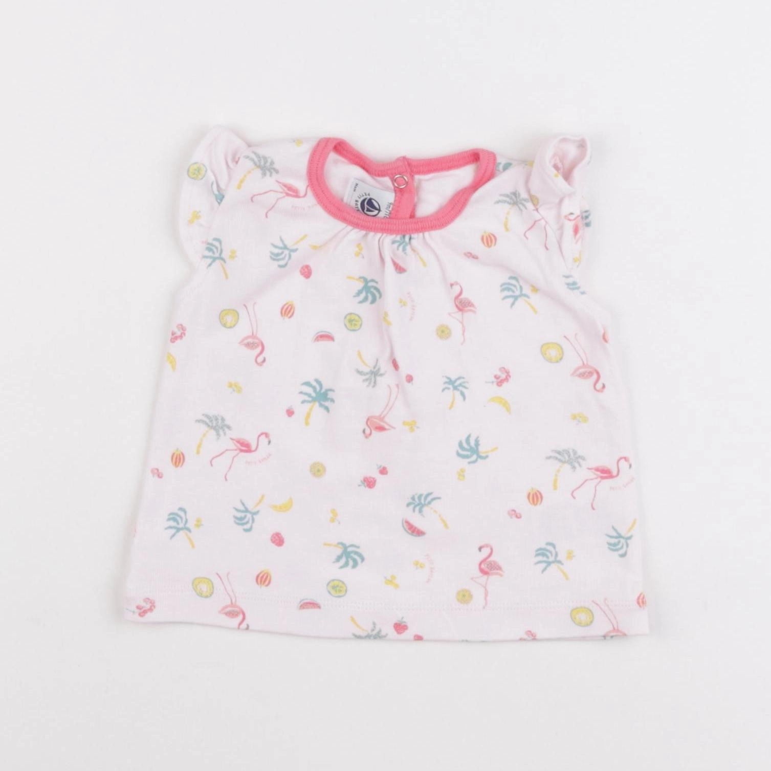 Petit Bateau - tee-shirt rose - 9 mois