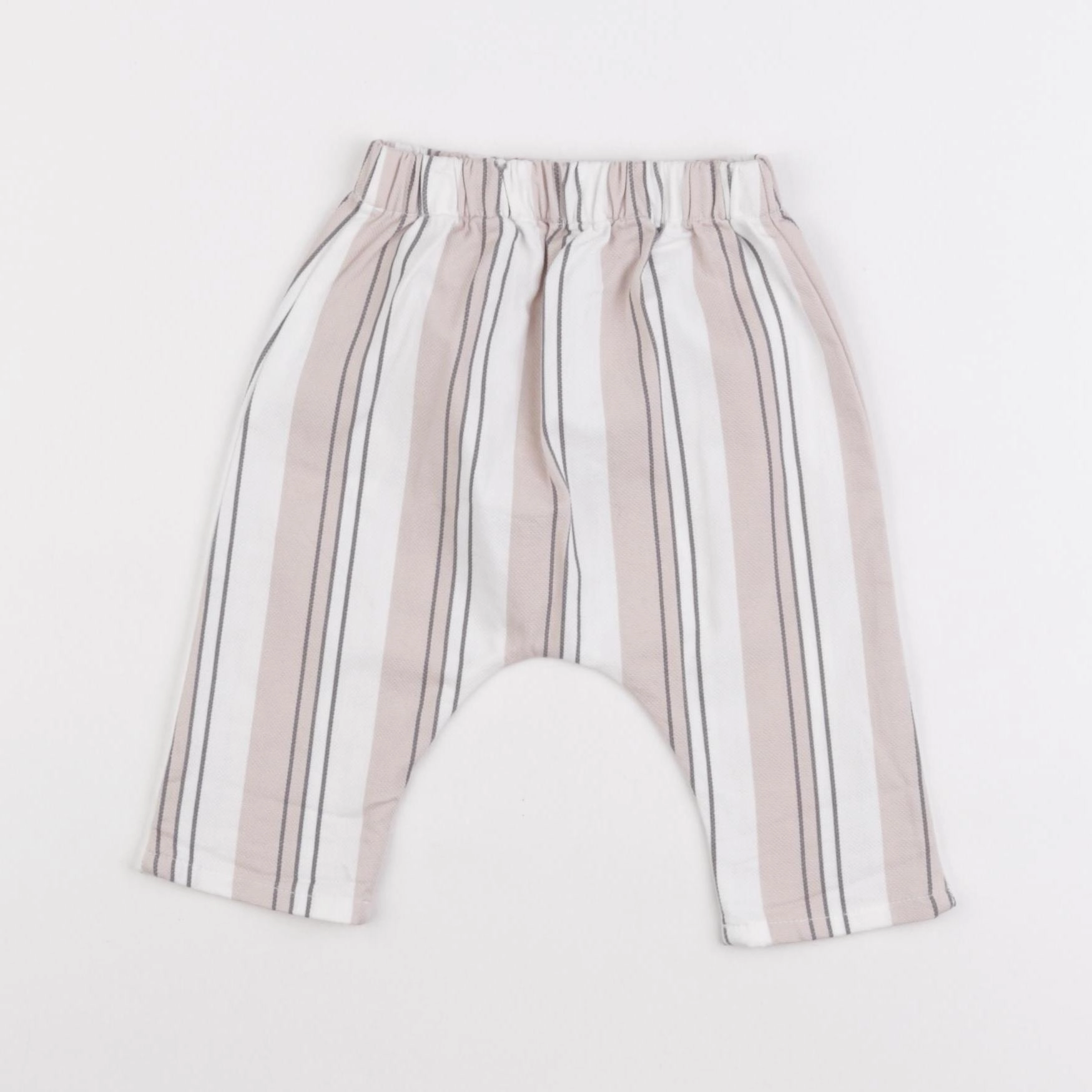 Vertbaudet - sarouel blanc, beige - 3 mois