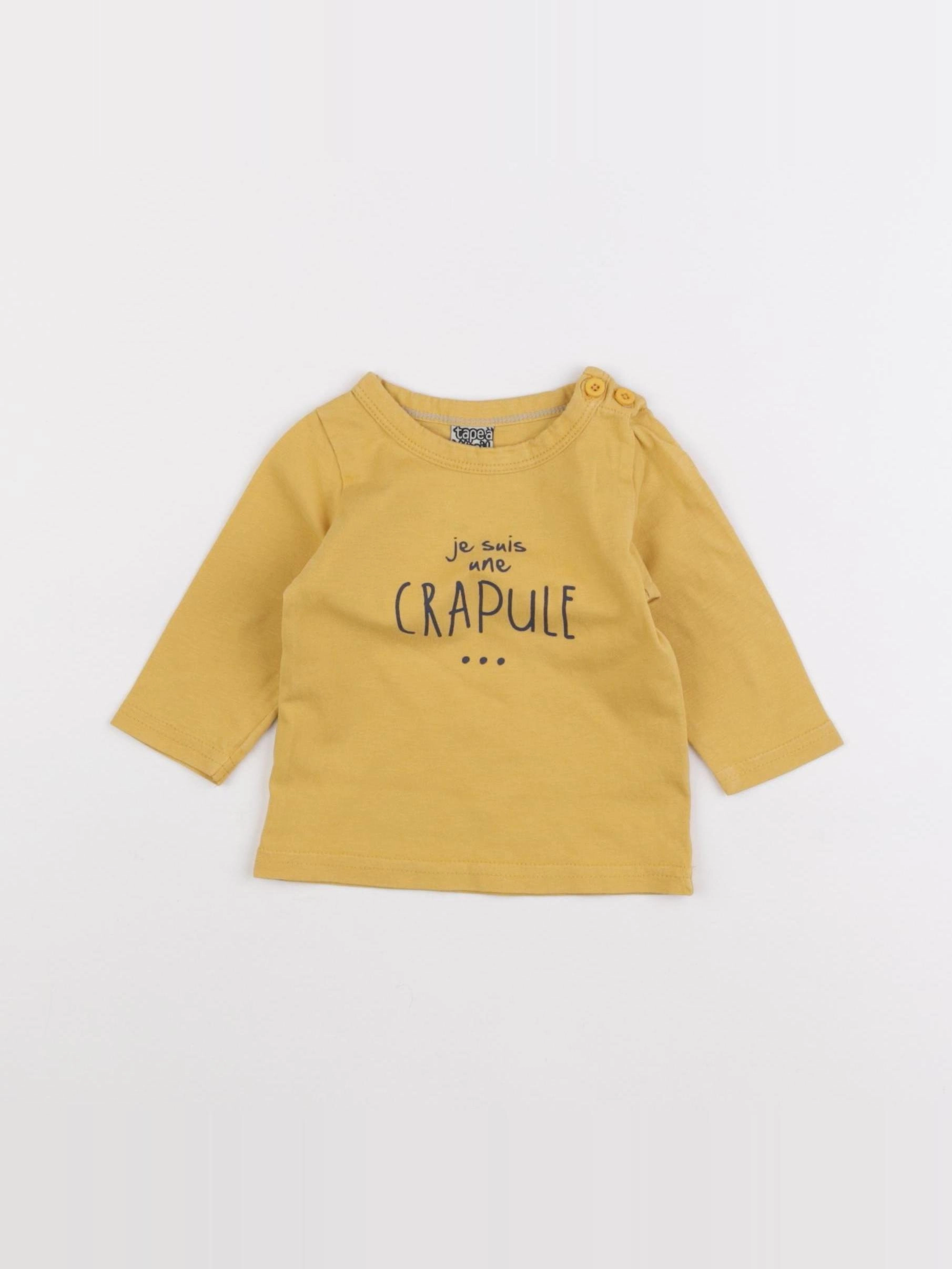Tape à l'oeil - tee-shirt jaune - 3 mois