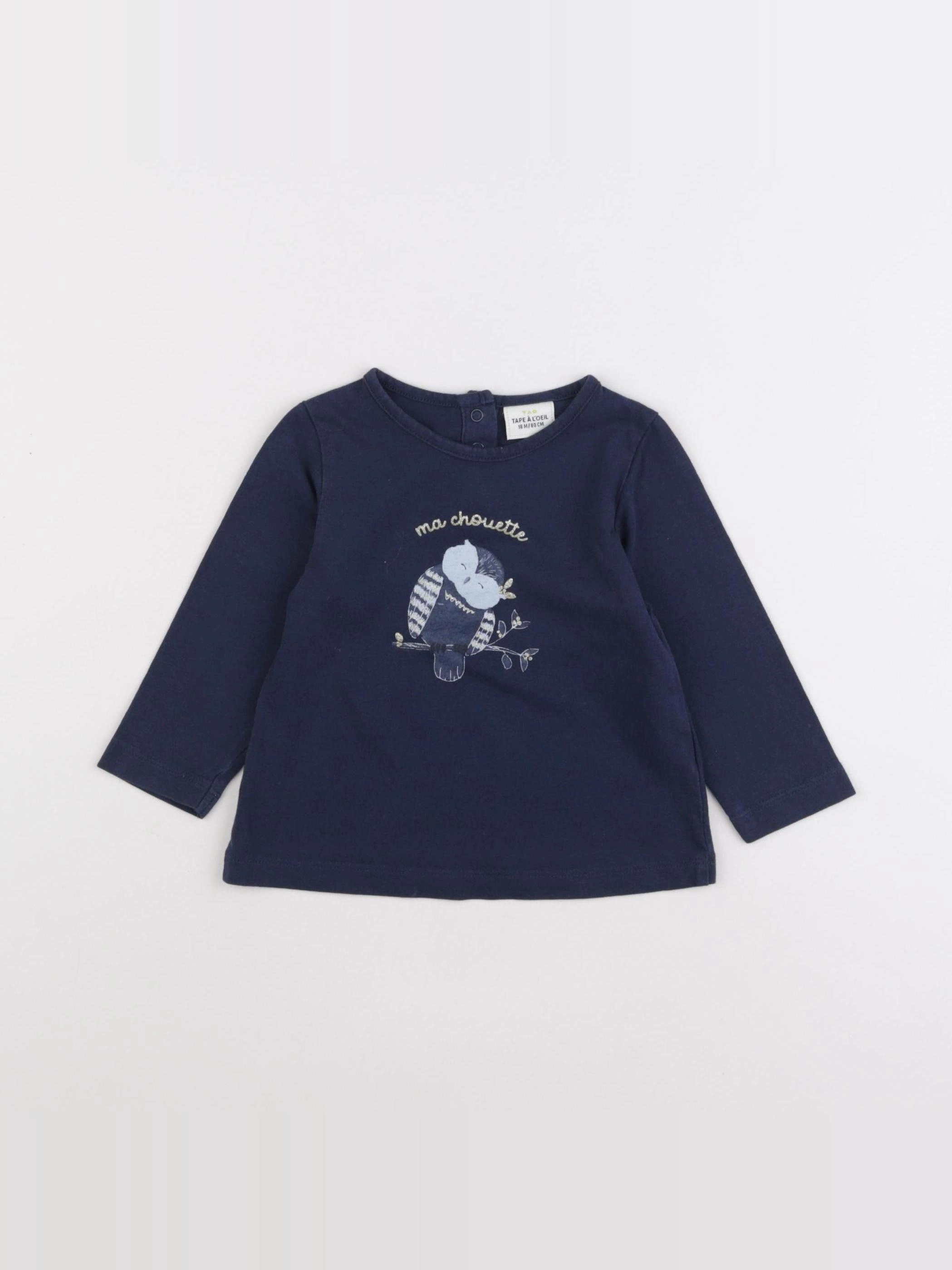 Tape à l'oeil - tee-shirt bleu - 18 mois