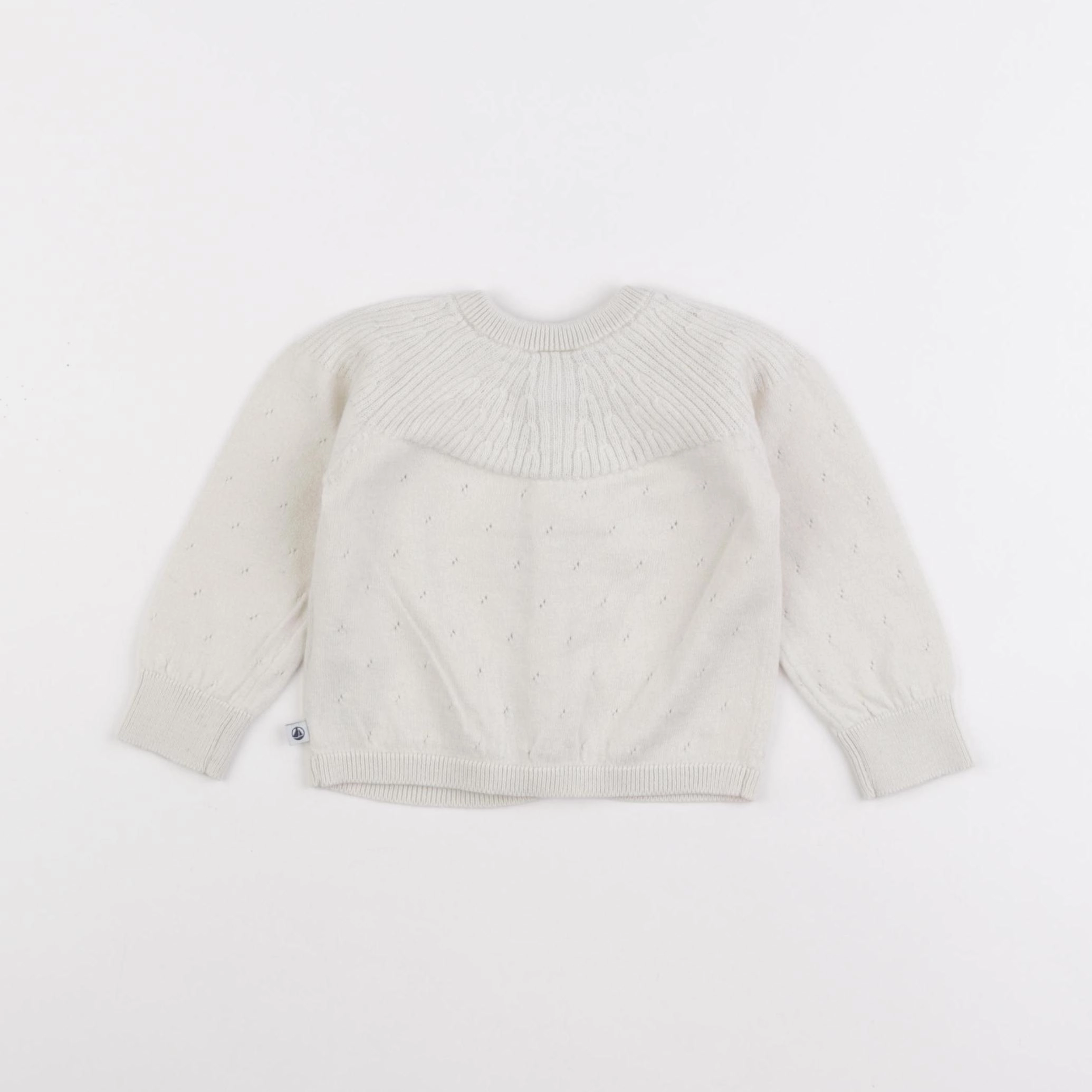 Petit Bateau - gilet beige - 12 mois