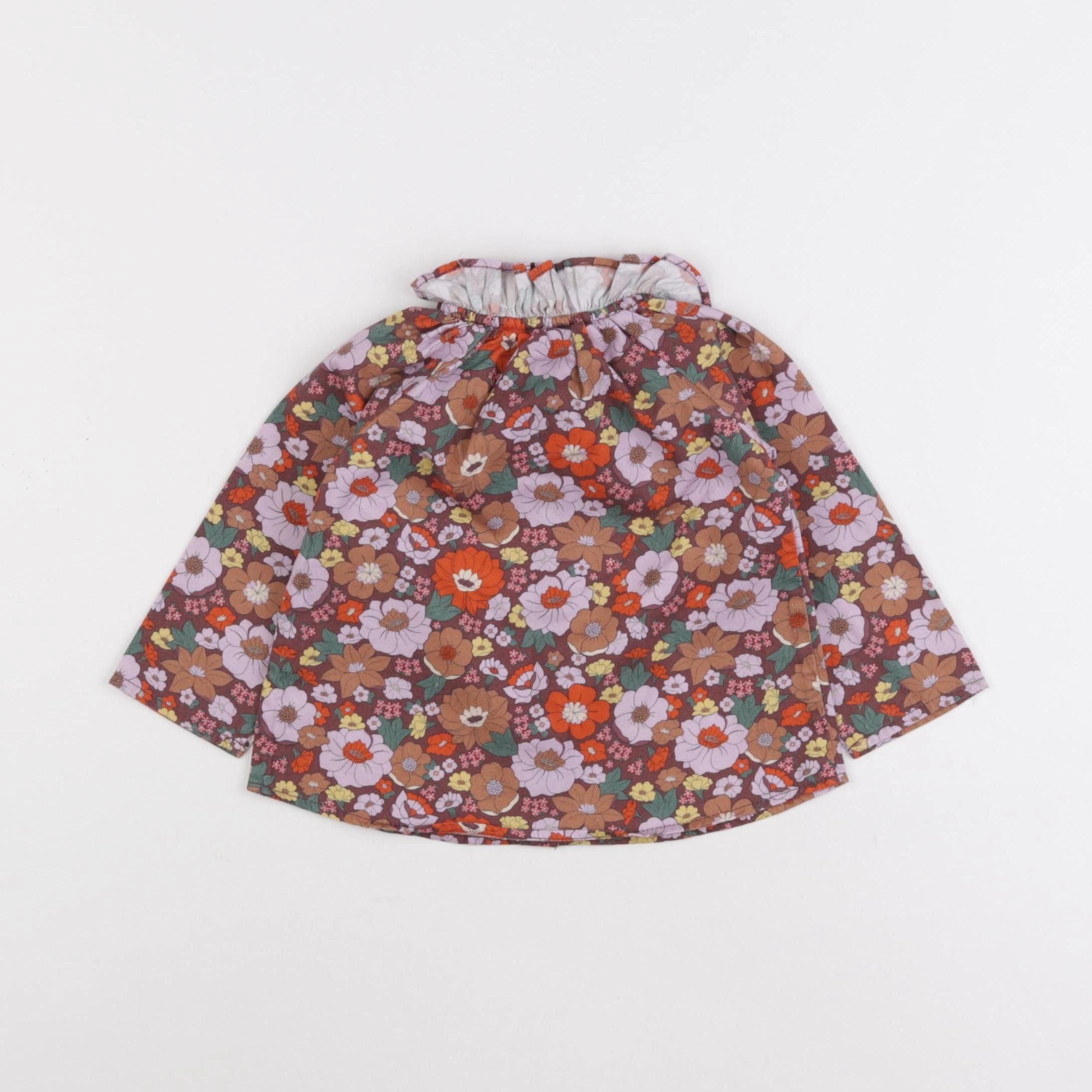 Arsène et les pipelettes - blouse multicolore - 12 mois