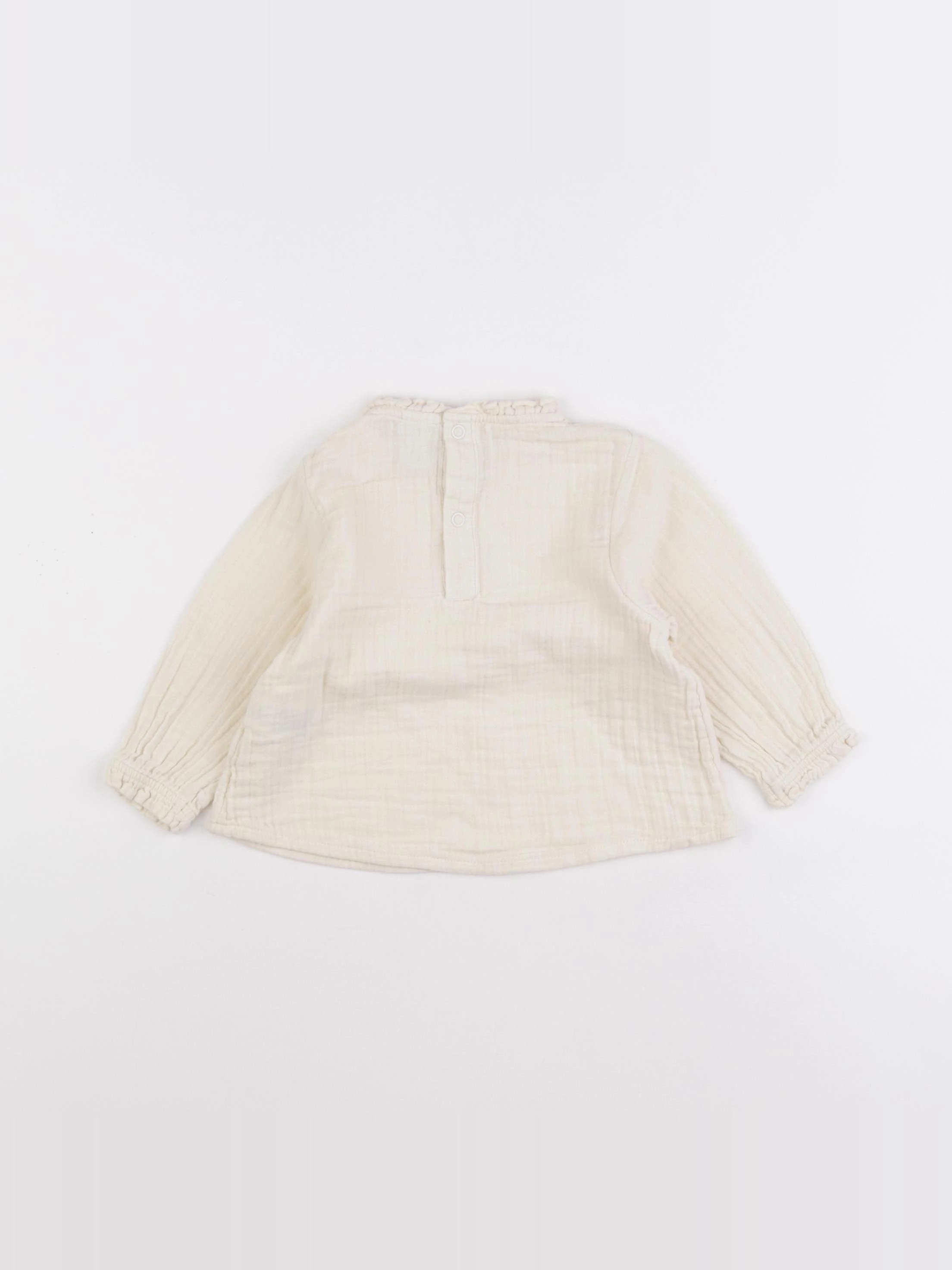 Petit Bateau - blouse beige - 12 mois