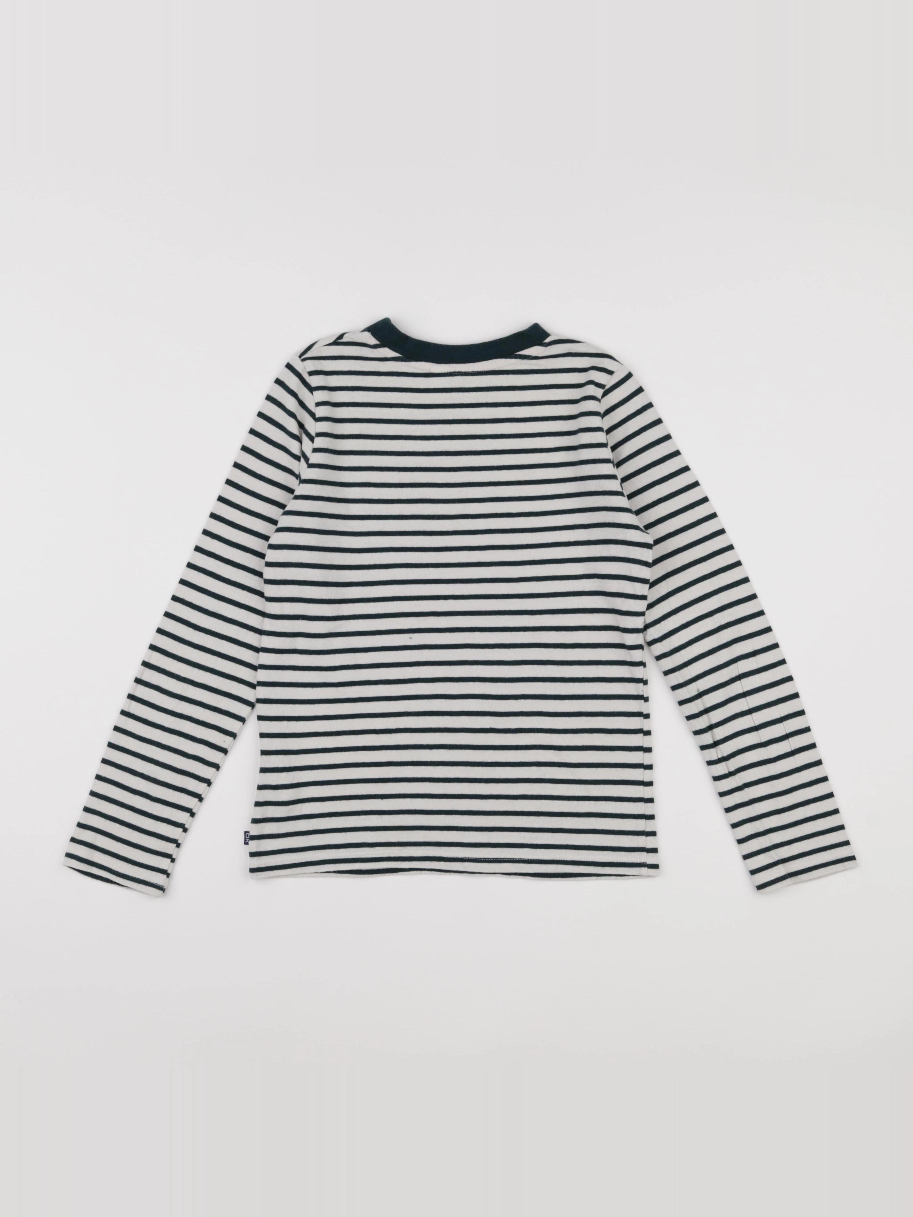 Okaidi - tee-shirt vert, blanc - 8 ans