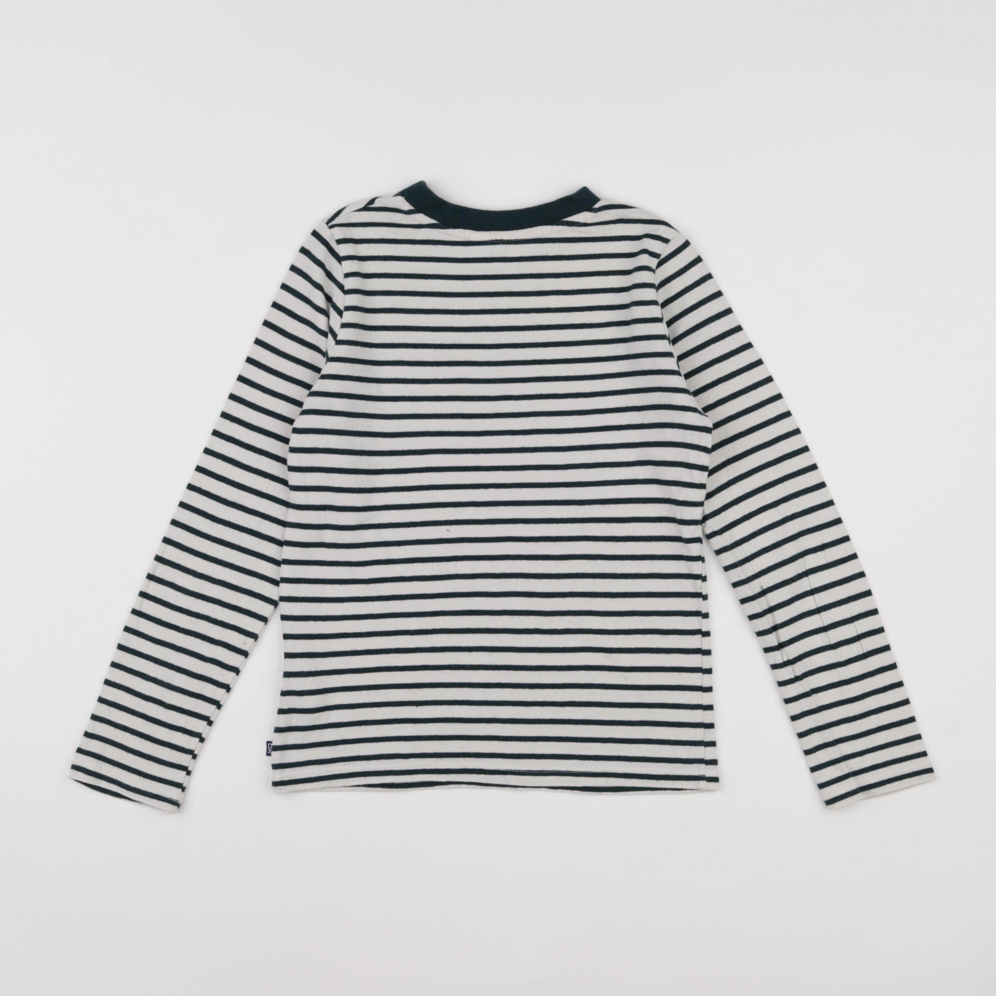 Okaidi - tee-shirt vert, blanc - 8 ans