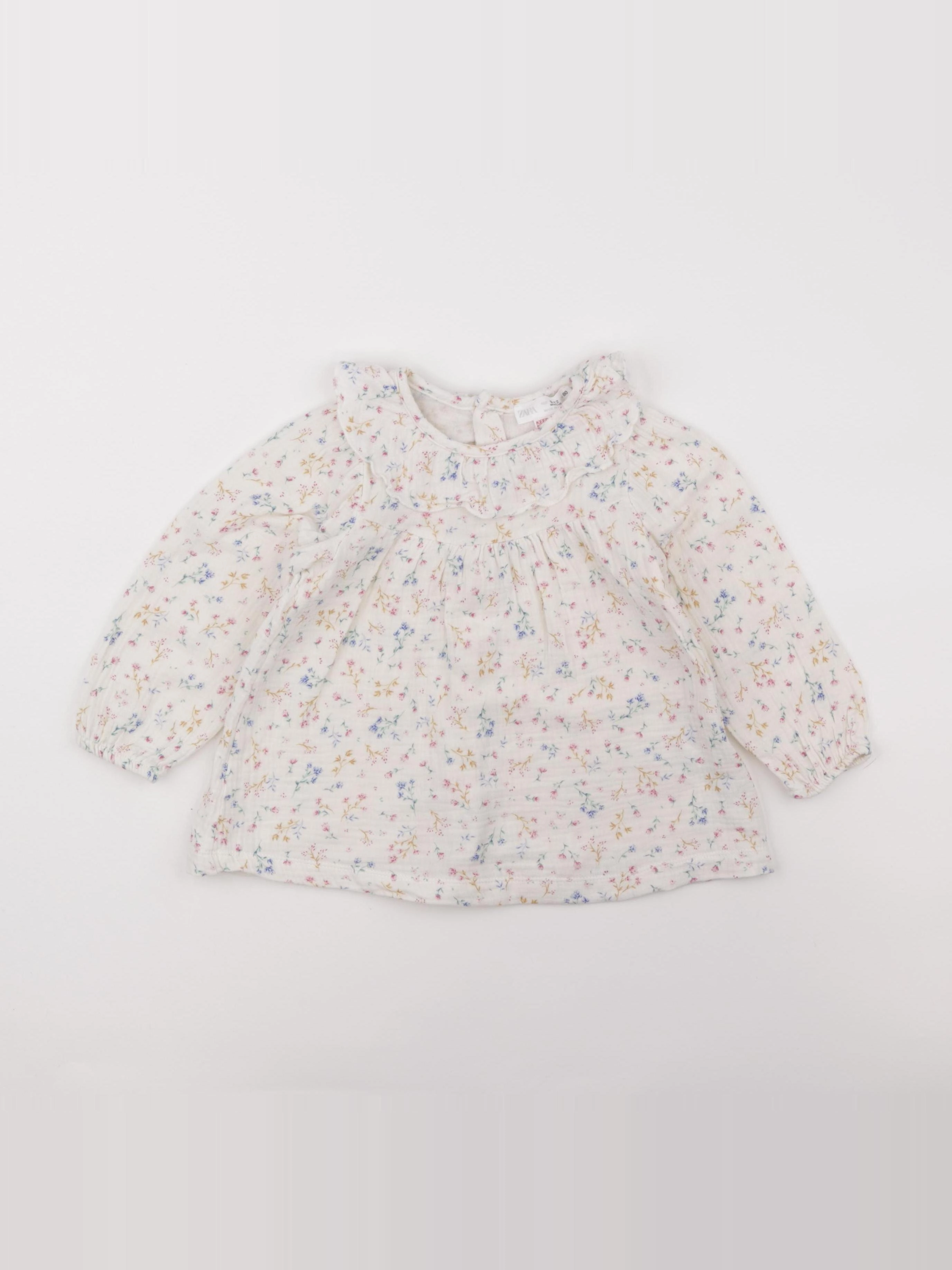 Zara - blouse beige - 9/12 mois