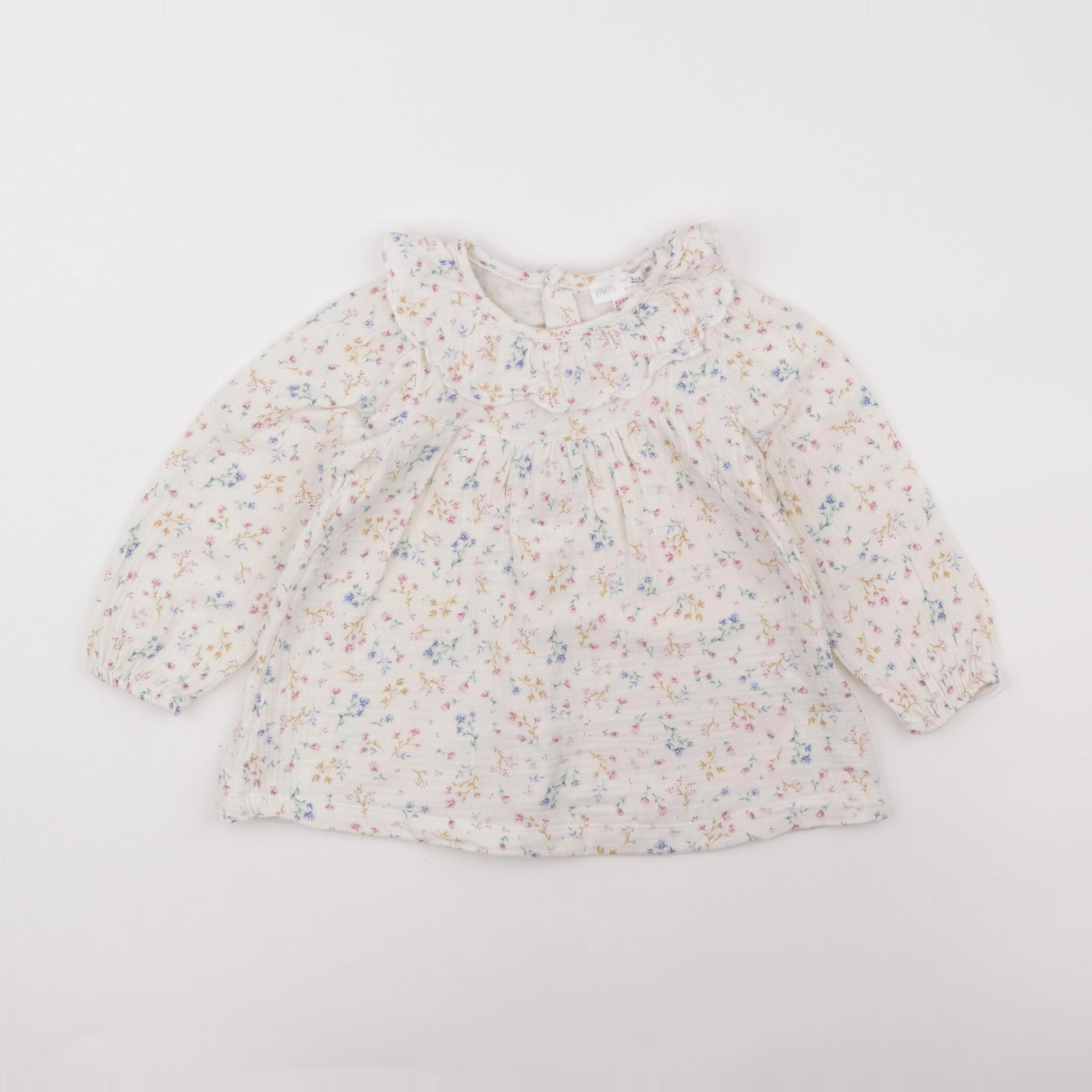 Zara - blouse beige - 9/12 mois