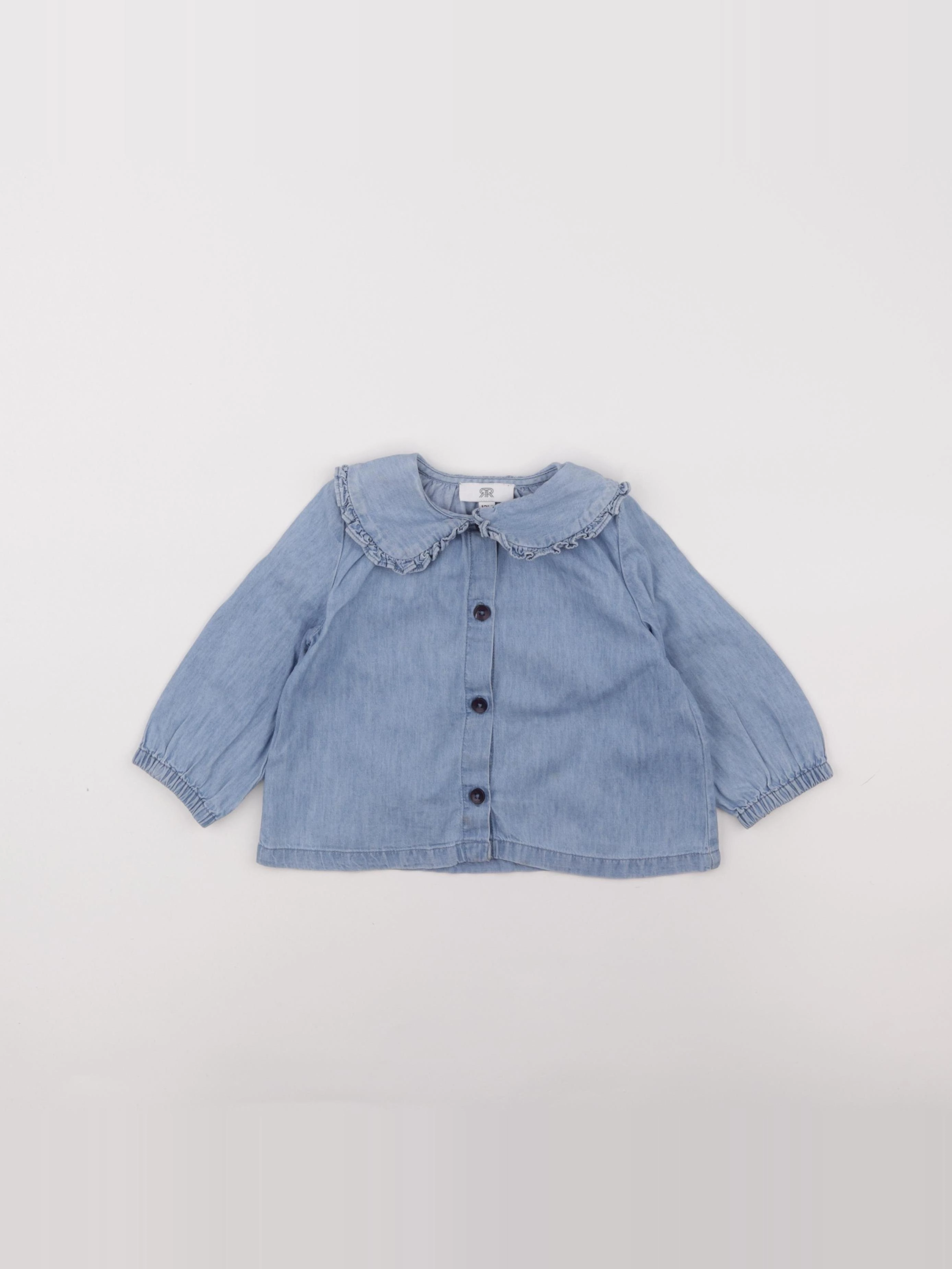 La Redoute - blouse bleu - 12 mois