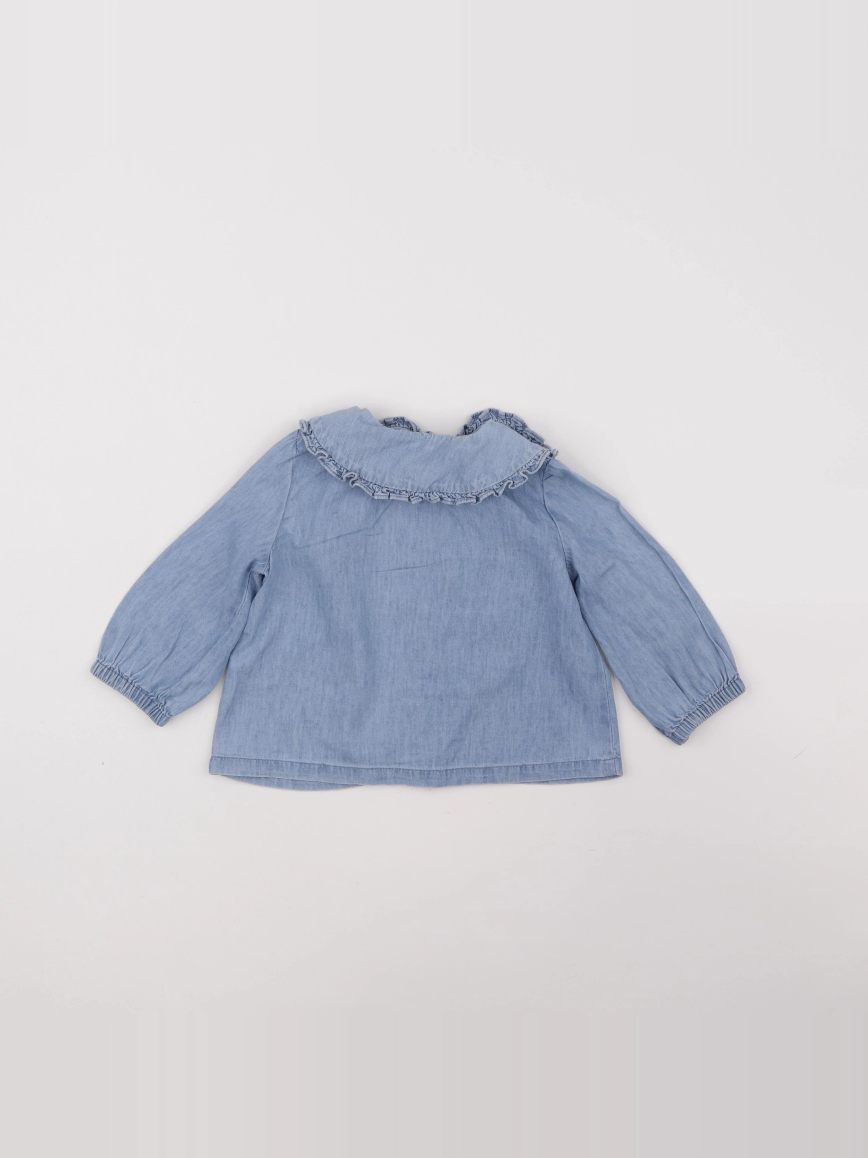 La Redoute - blouse bleu - 12 mois