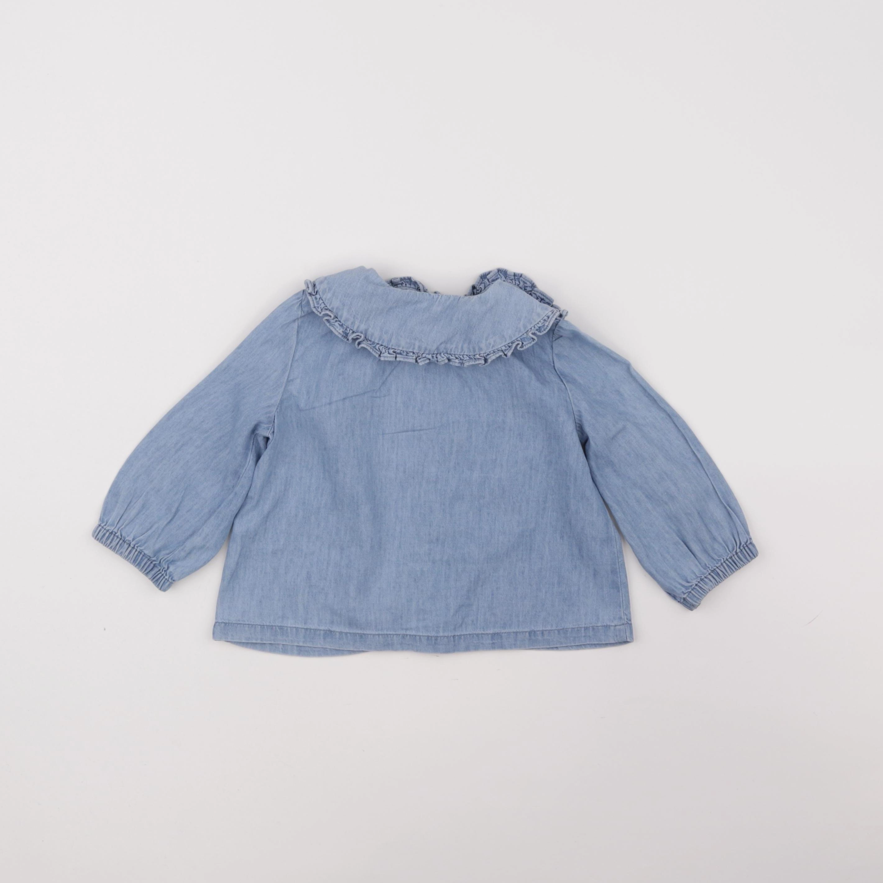 La Redoute - blouse bleu - 12 mois