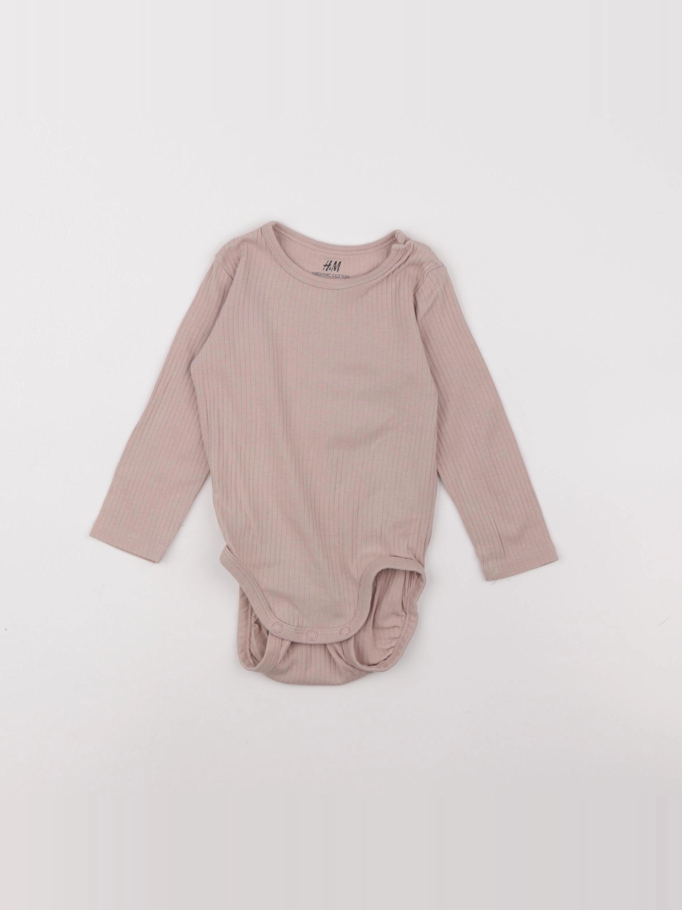 H&M - body rose - 9/12 mois