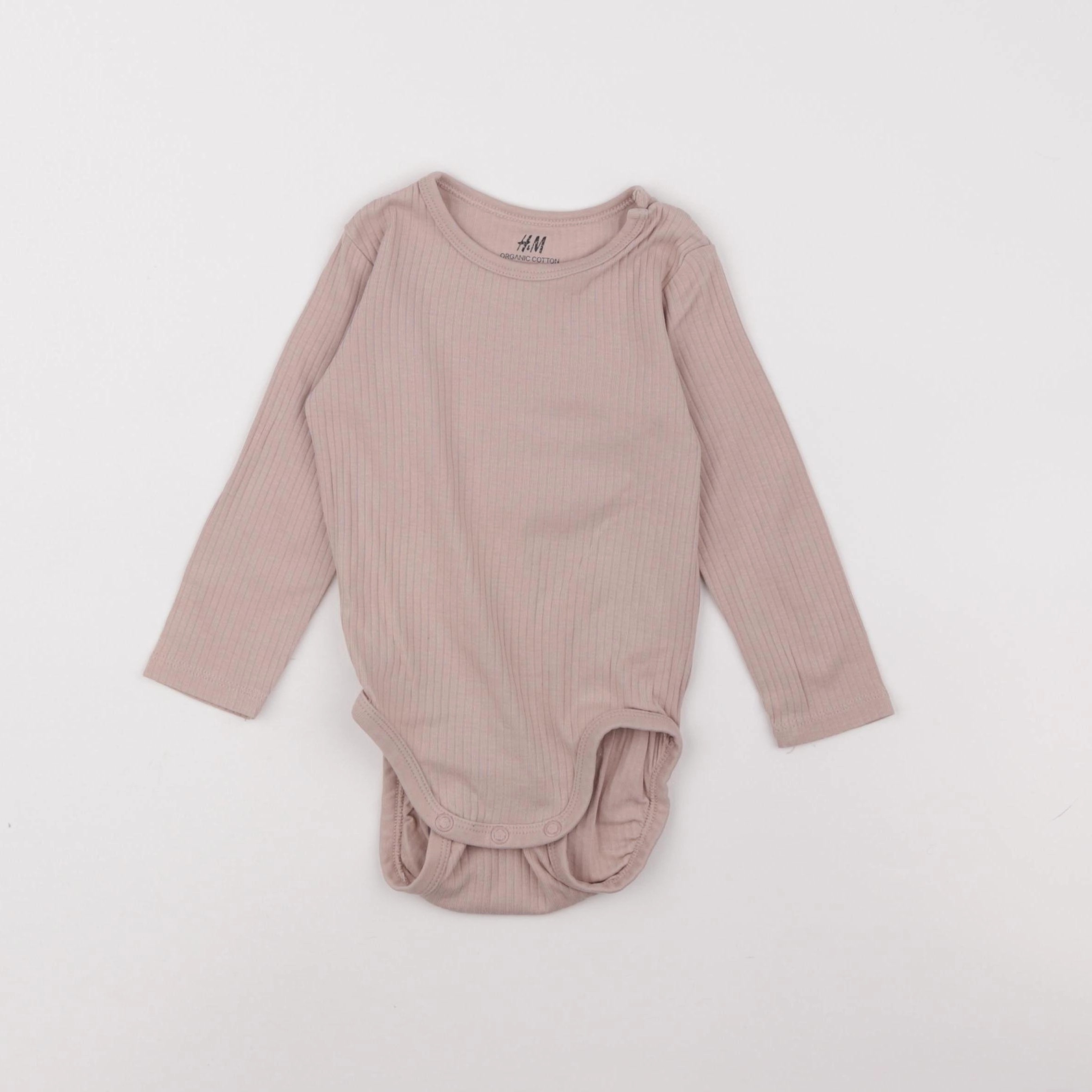 H&M - body rose - 9/12 mois