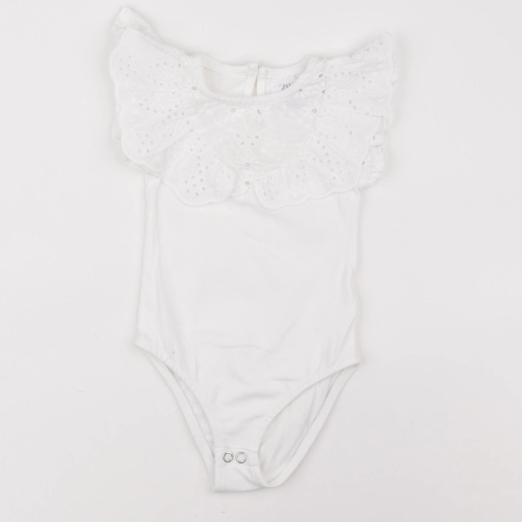 Zara - body à col blanc - 9/12 mois