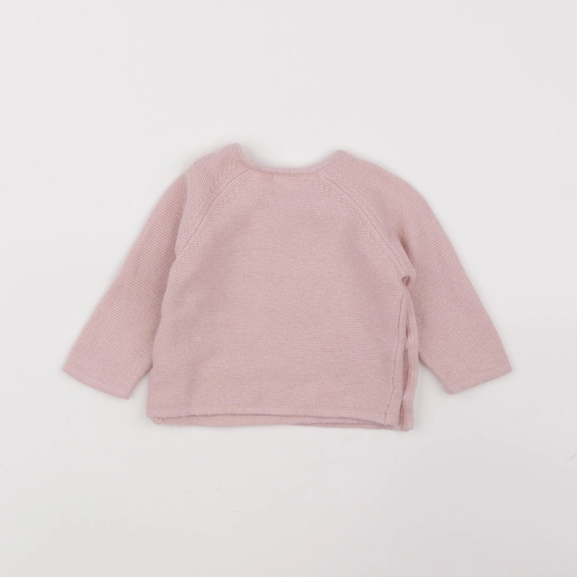 Boutchou - gilet rose - 1 mois