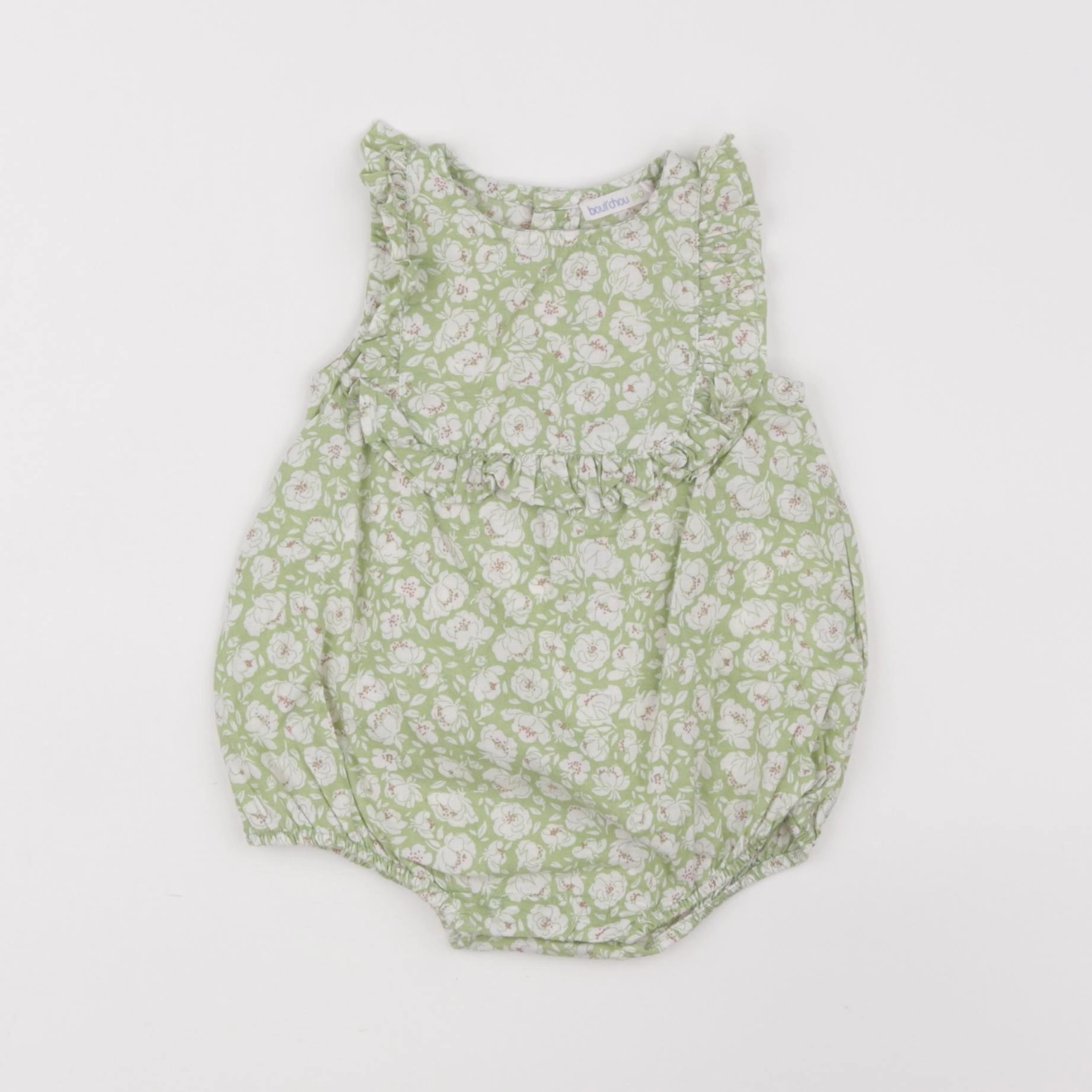 Boutchou - combinaison vert - 6 mois